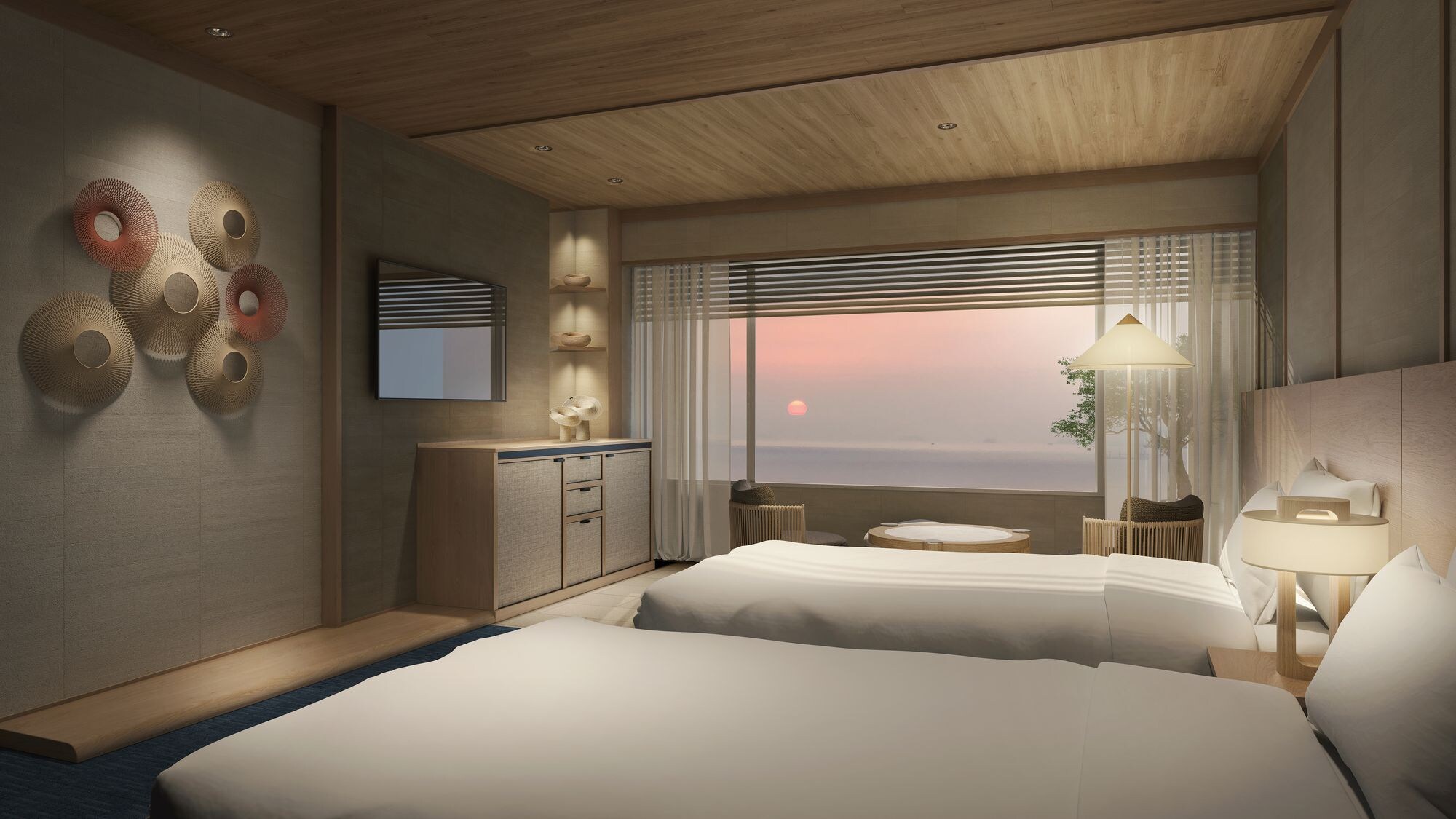 [Ocean view] Superior twin room (with bath) / 32 m2