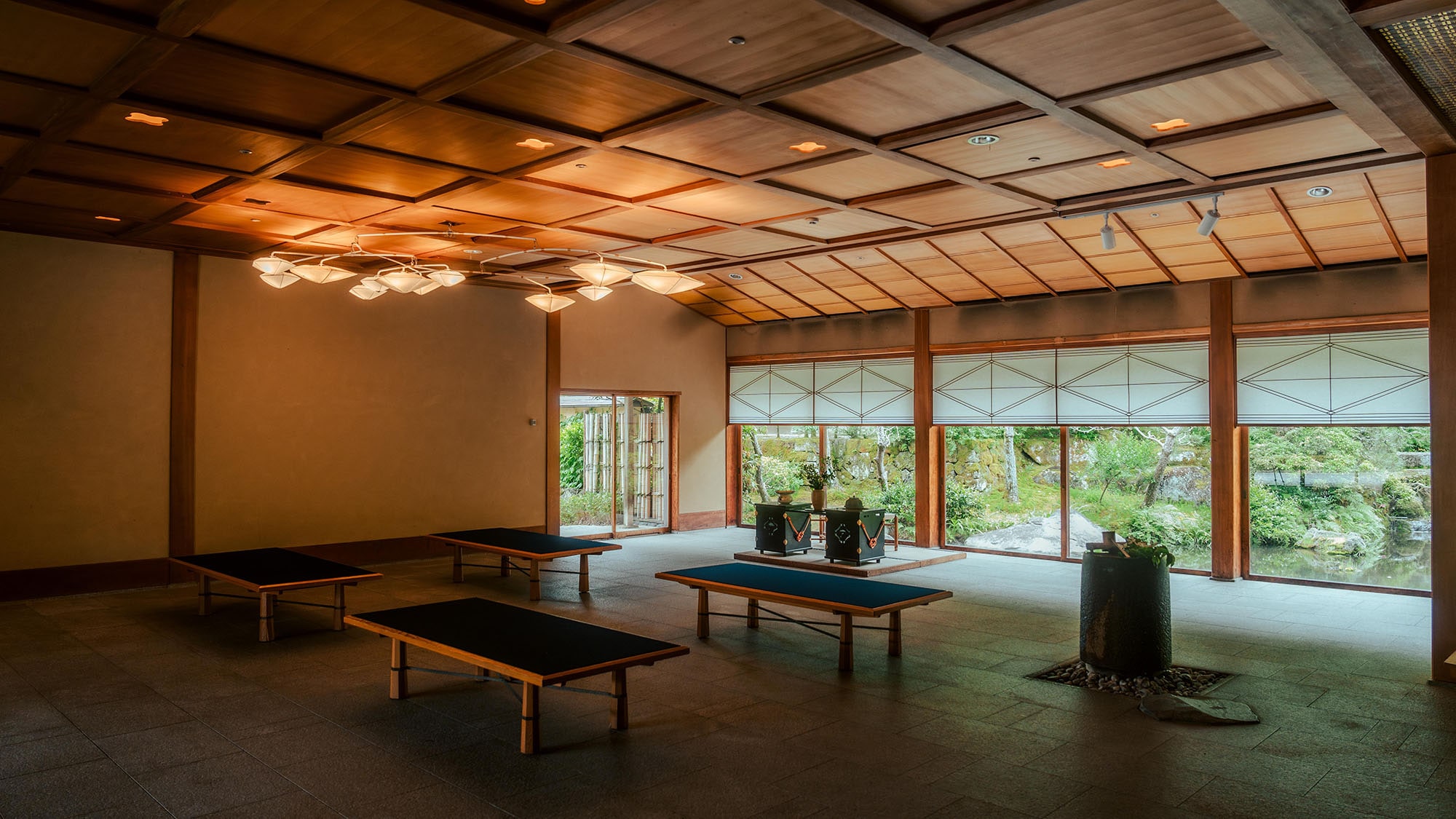 Interior of the new building entrance