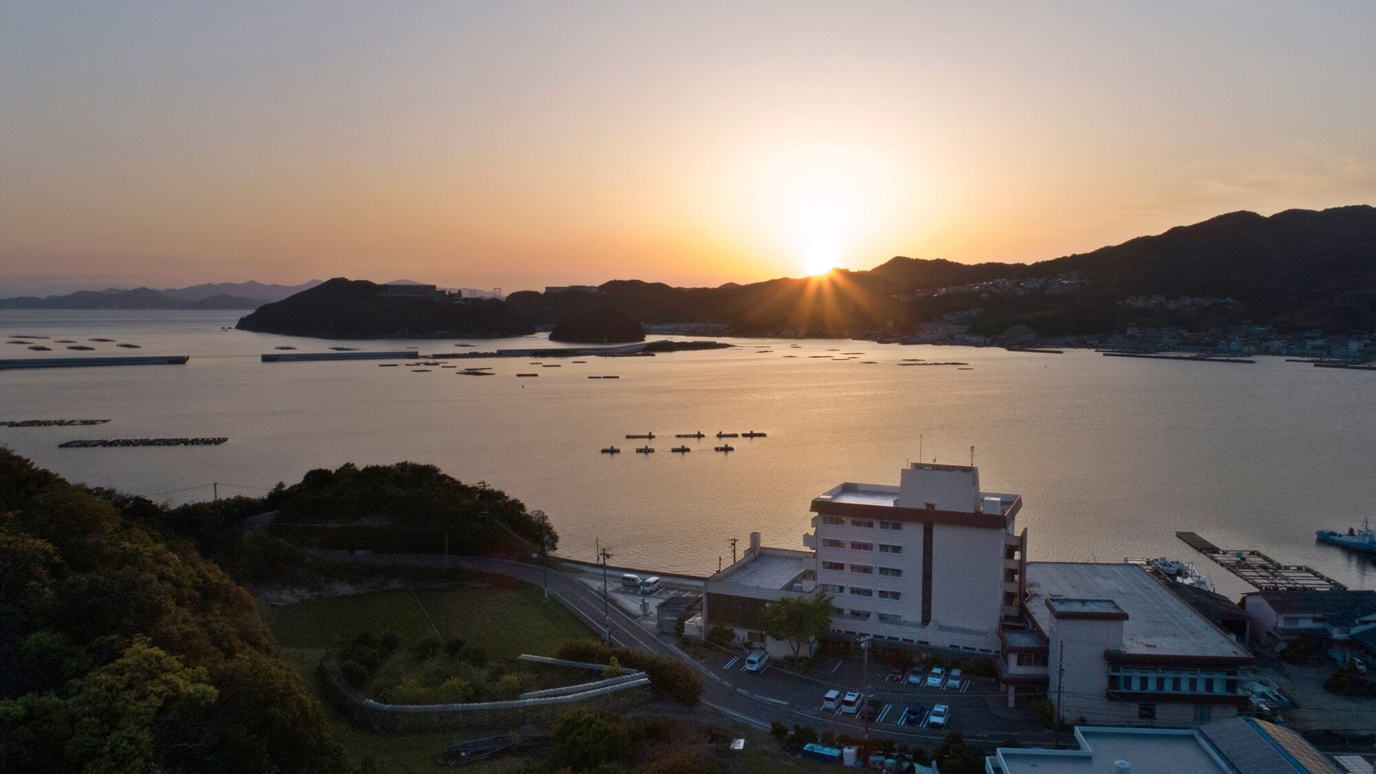 *[Full view] Exterior and sunset