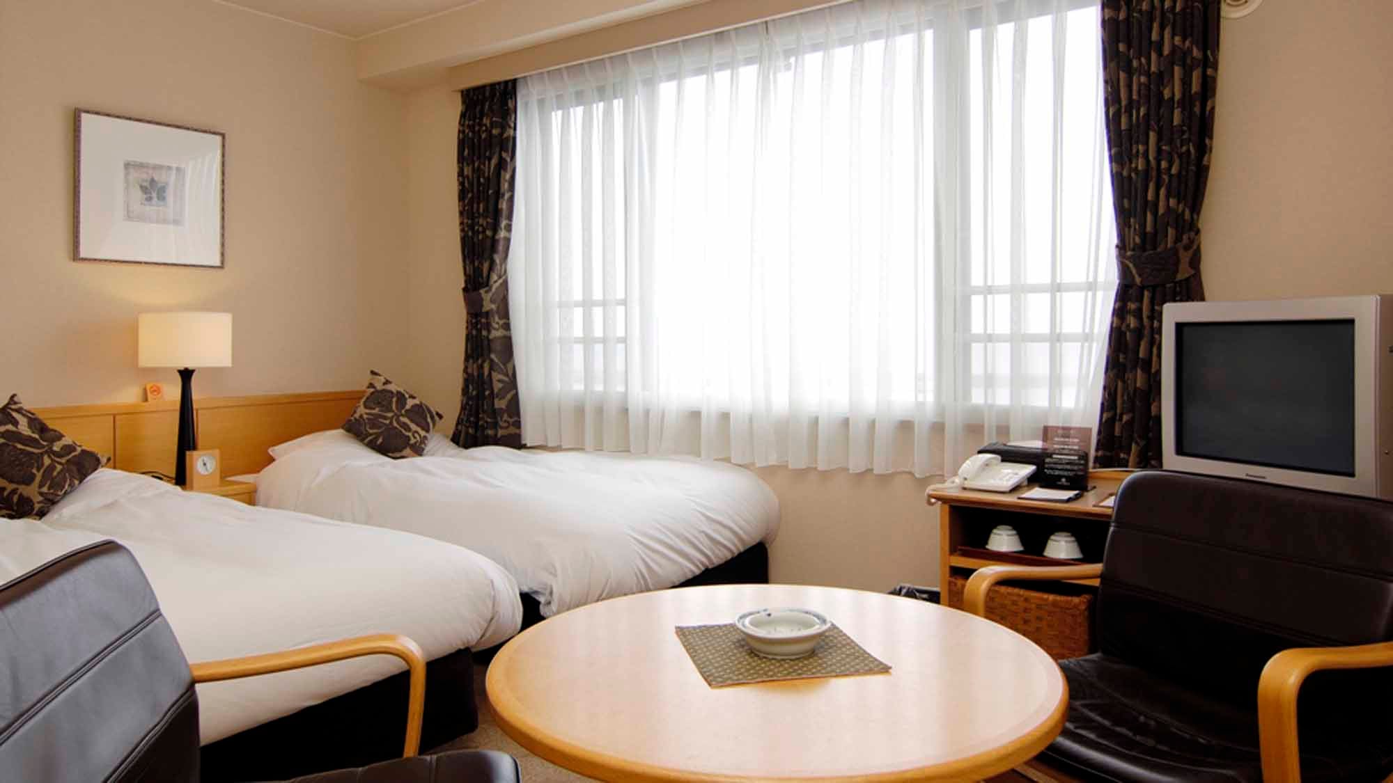 * [Twin] Recommended for couples or couples traveling together ♪ Relax while watching the scenery of Rishiri Fuji change with the time of day.