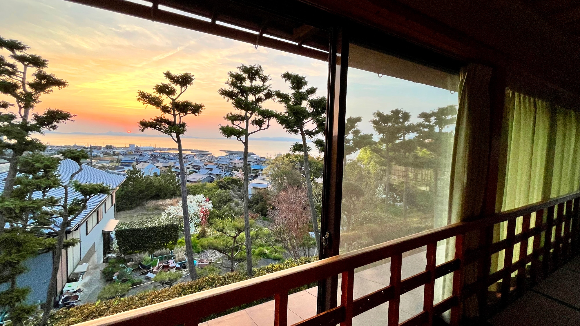 The sunset from the room is a highlight!
