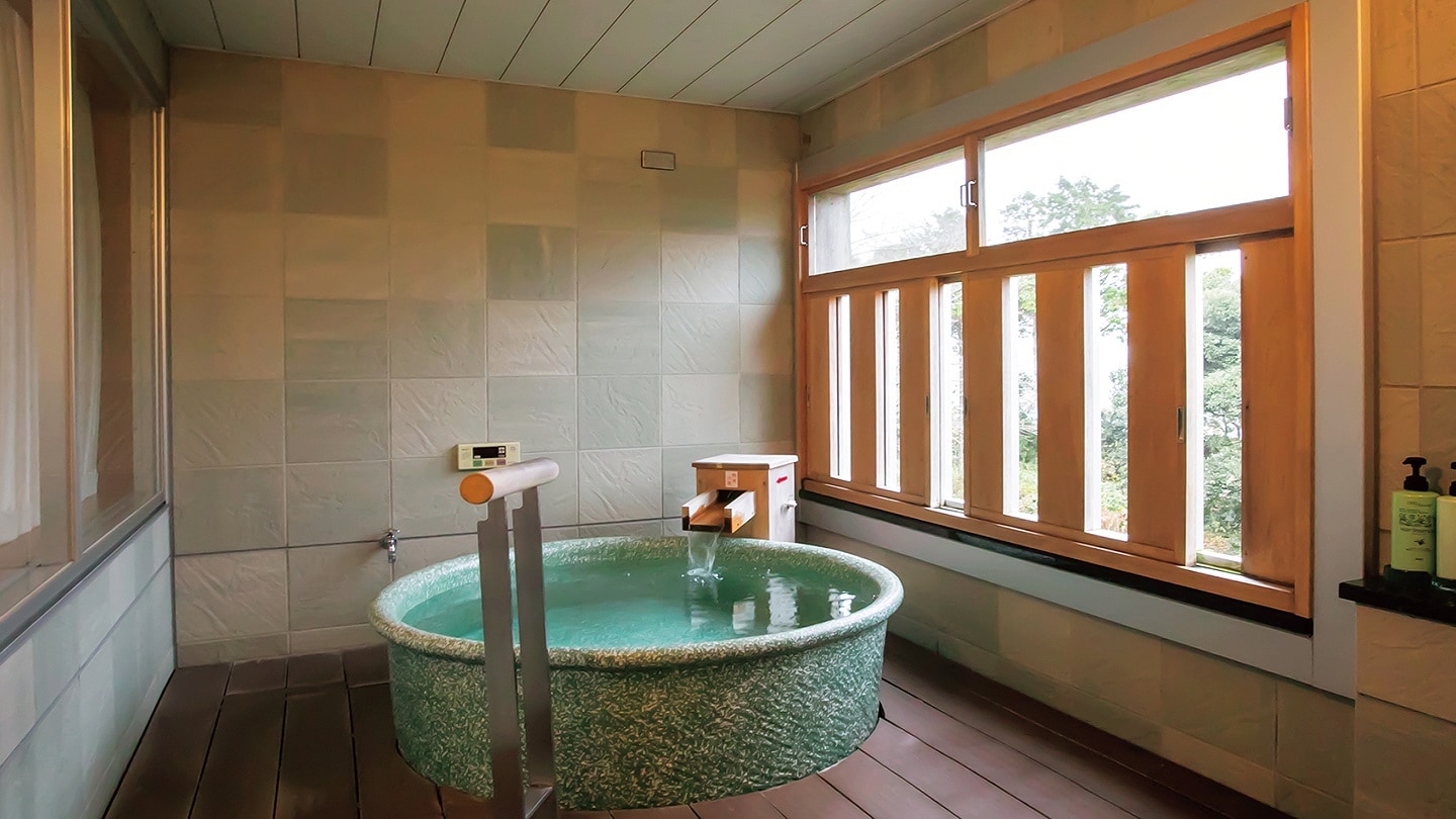 帶露天浴池的日西合璧特別客房-露天浴池-