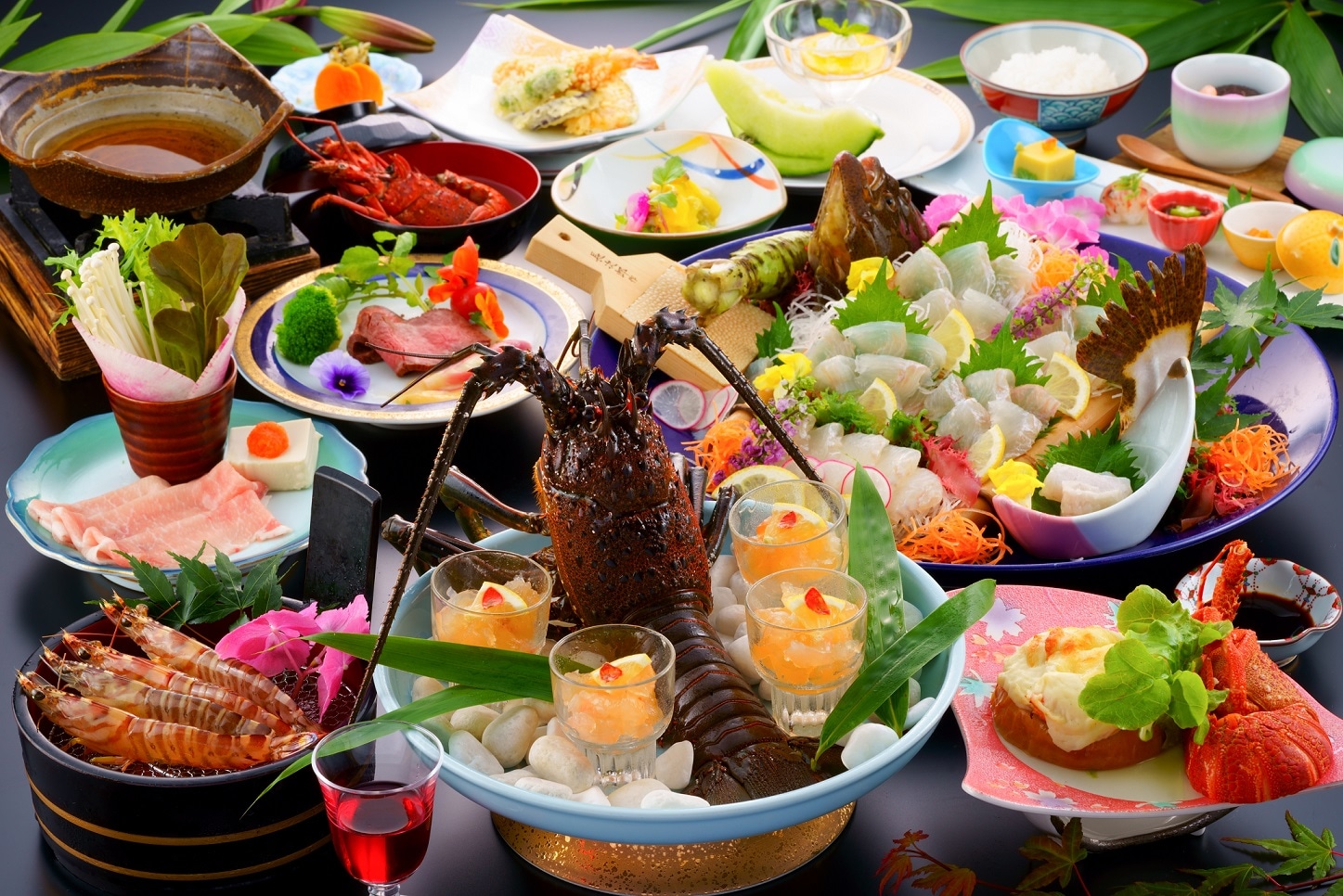 An example of a spiny lobster course