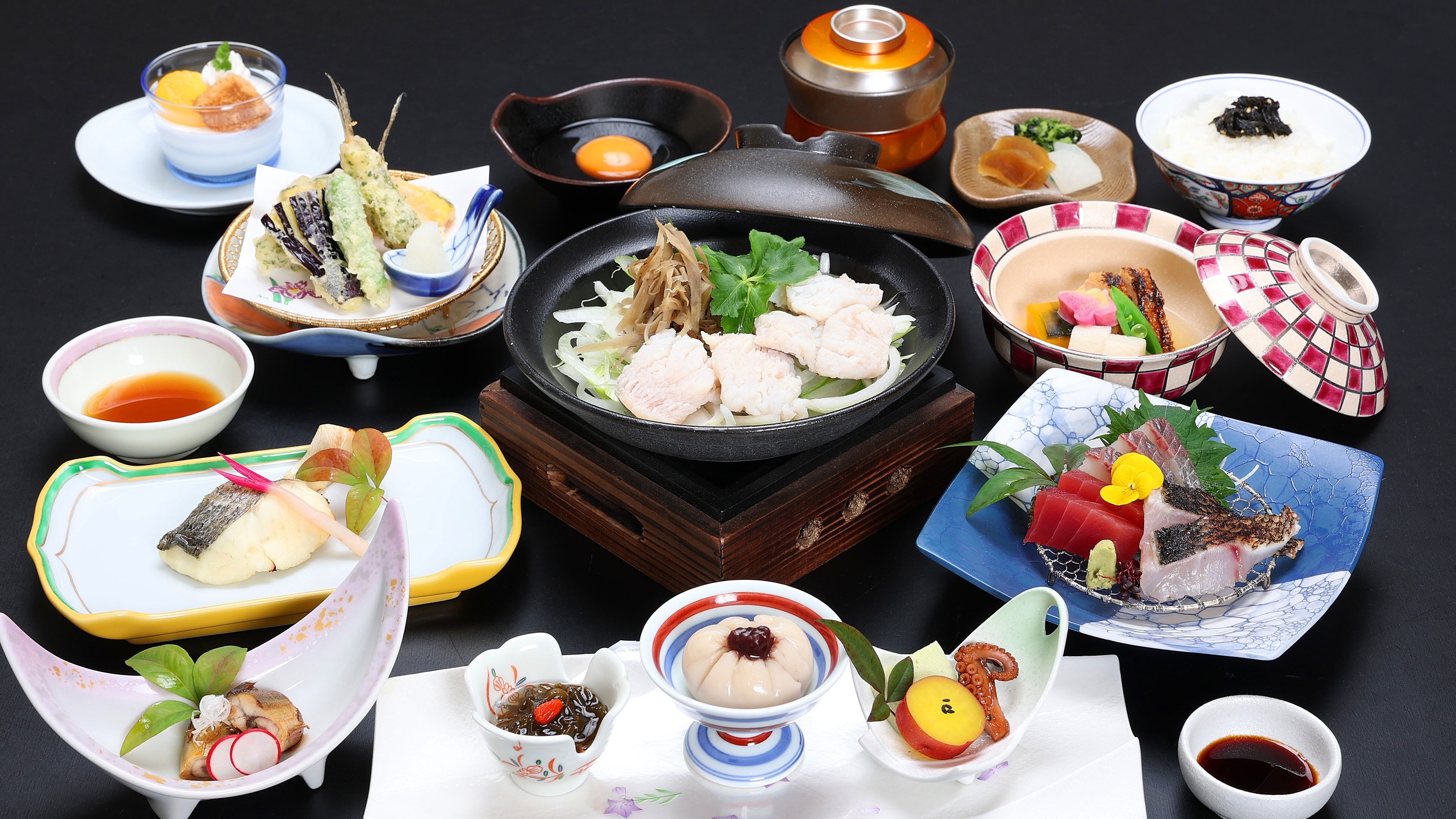 Enjoy Yanagawa Hamo Nabe and other seasonal ingredients ~ Four Seasons Kaiseki Course ~ June ~ (Image)