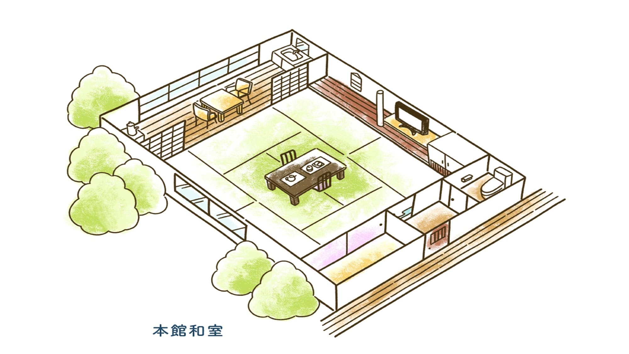Main building guest room [Japanese-style room] 8 tatami Japanese-style room