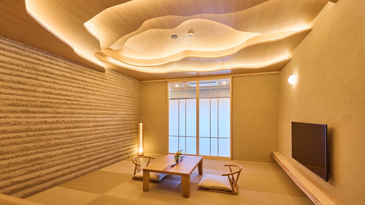 [303] Guest room with an open-air bath and a view of Todaiji Temple and Mount Wakakusa《Sea of Clouds》