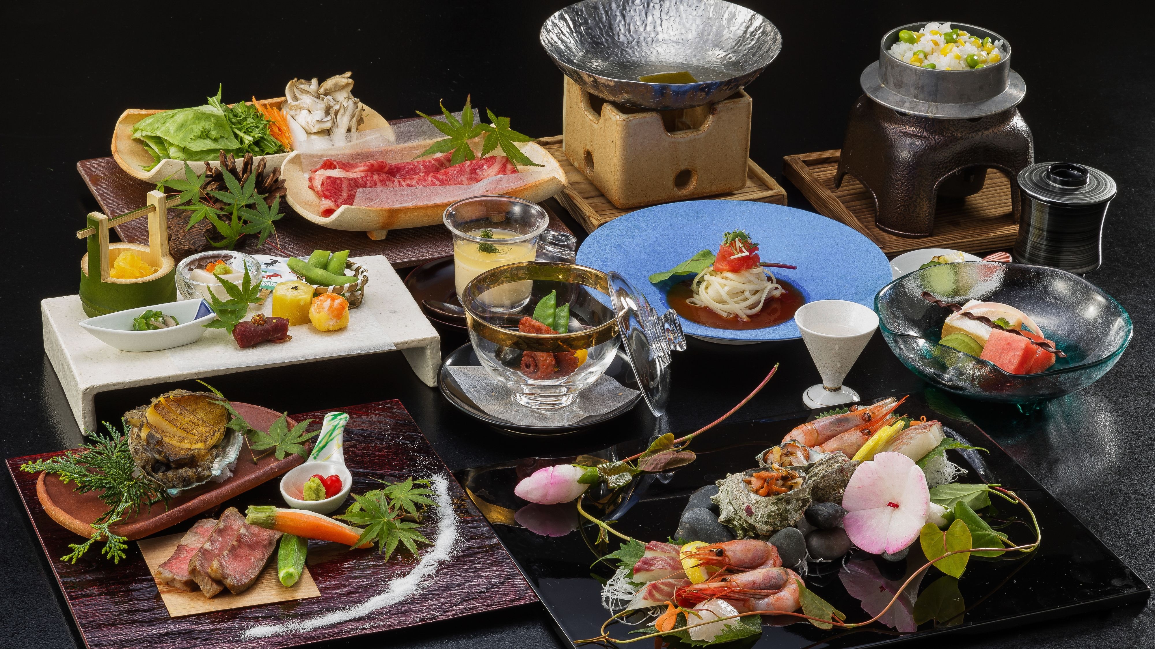 [Dinner, Summer] Seasonal summer cuisine: Tsuki Kaiseki [Example]