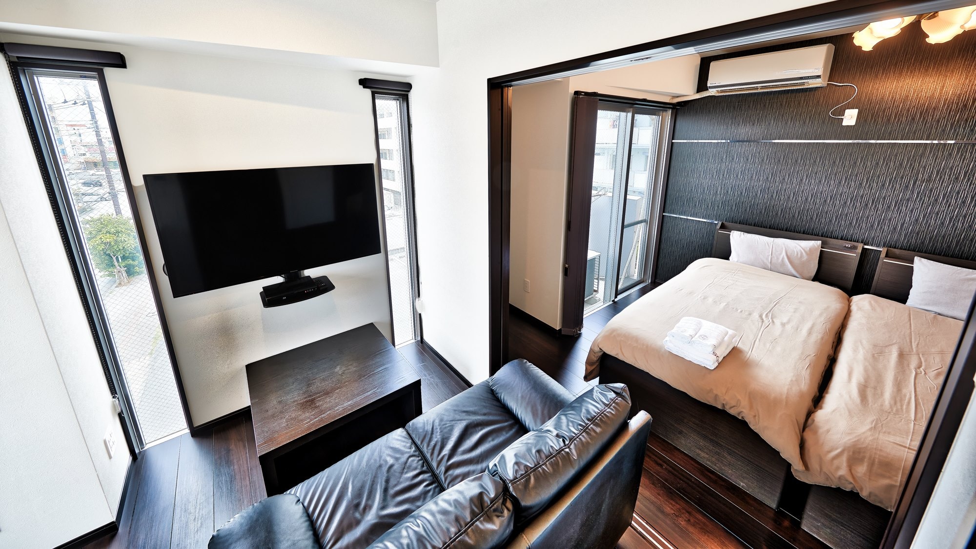 [1LDK] Living & Bedroom