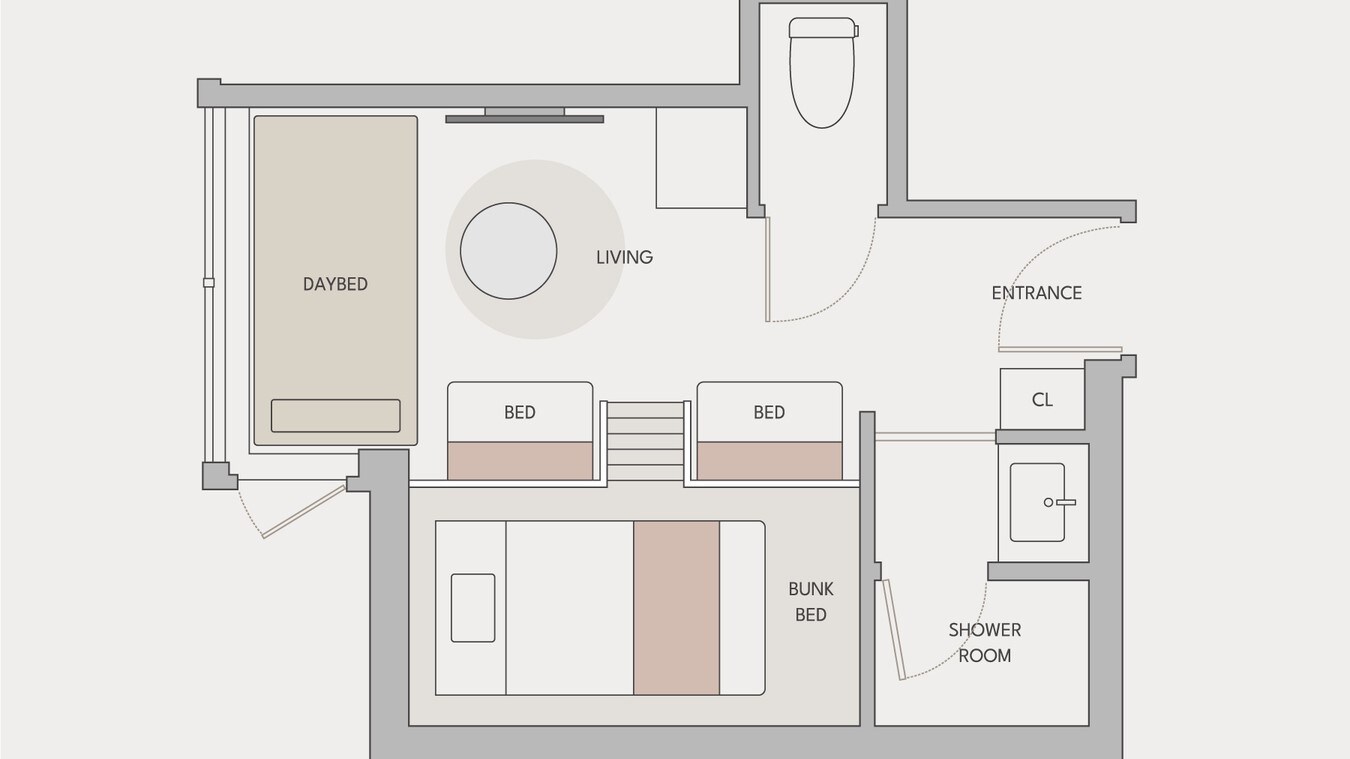 Three Bed Bunk Room