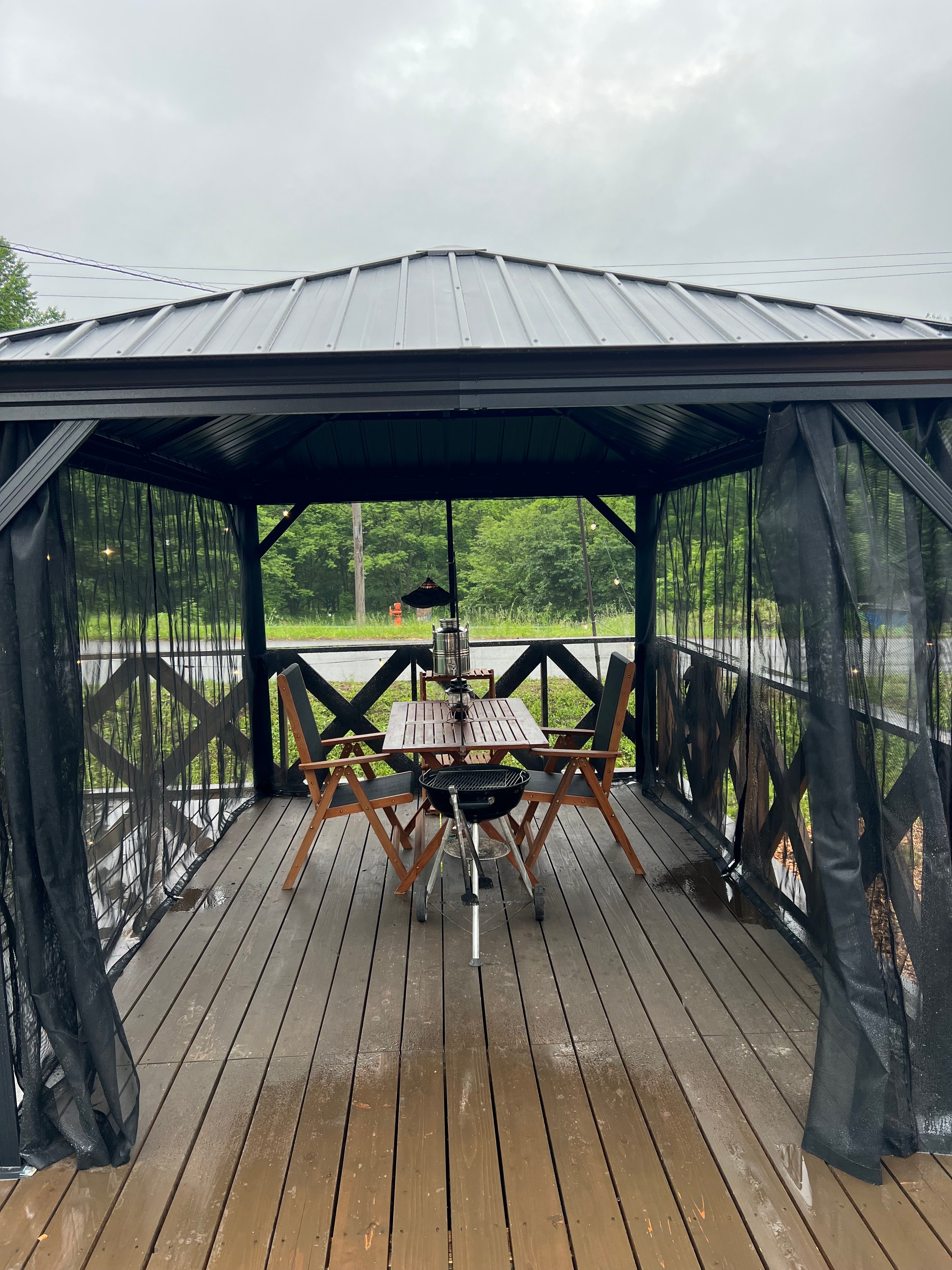 Gazebos on each site
