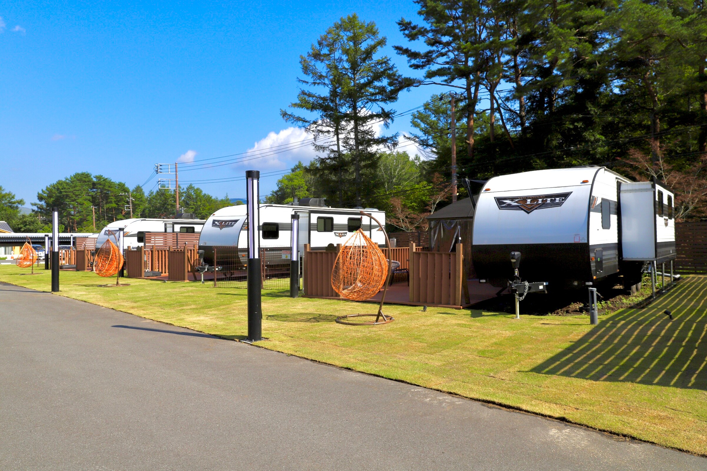 Trailer house with mini dog run
