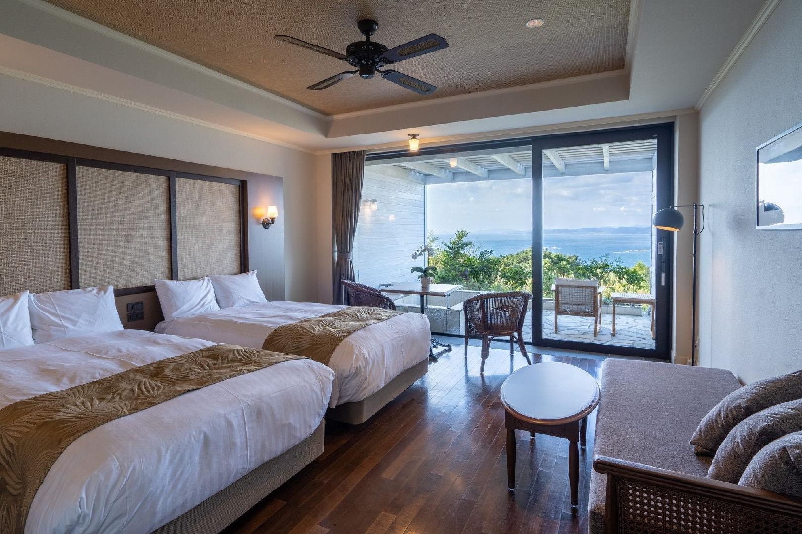 Ocean view lanai suite with hot spring open-air bath [No smoking] 1F