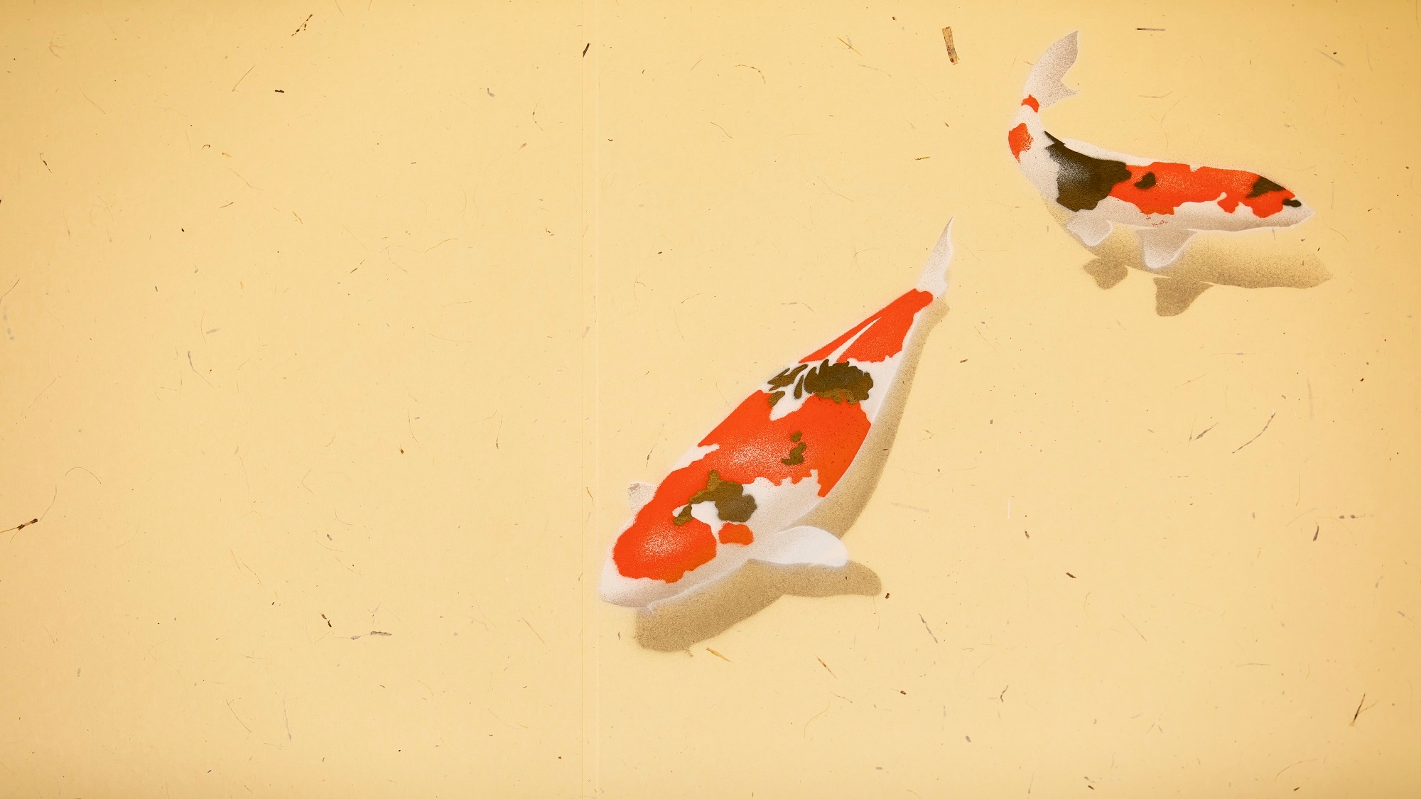 Japanese modern queen goldfish close-up image