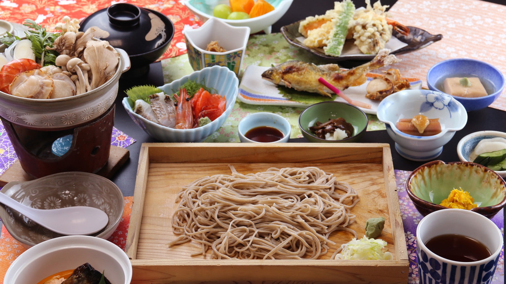 "Yamabito cuisine + handmade soba course"
