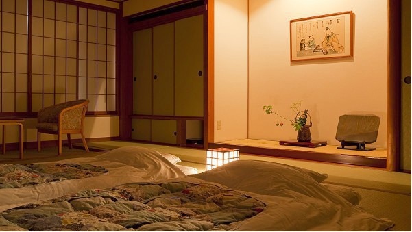 [Phòng kiểu Nhật 14,5 chiếu tatami] Toàn cảnh Yunogo Onsen và núi / Không hút thuốc
