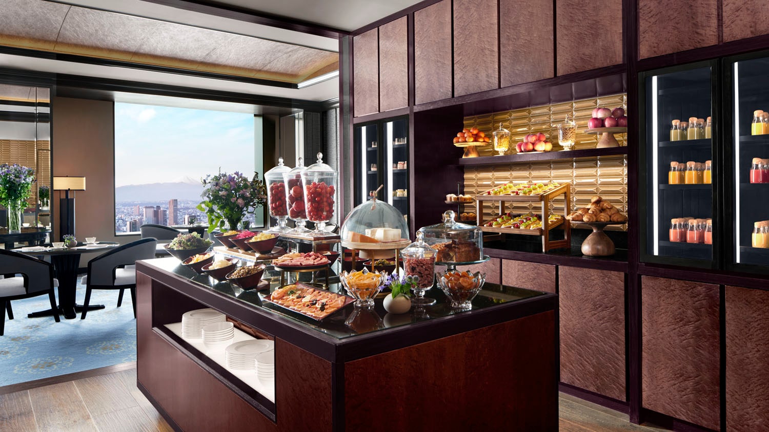 Hình ảnh bữa sáng tại phòng chờ câu lạc bộ