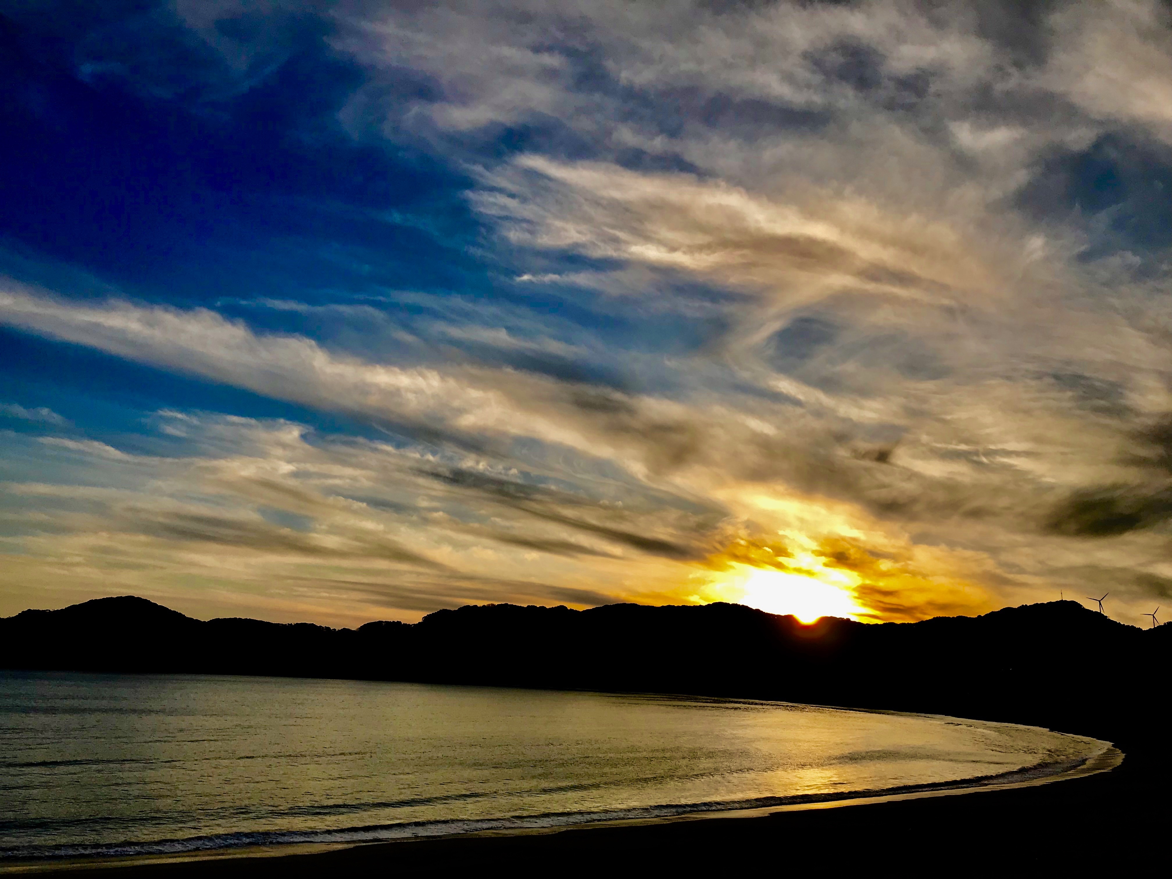 ยูมิกาฮามะตอนพระอาทิตย์ตก