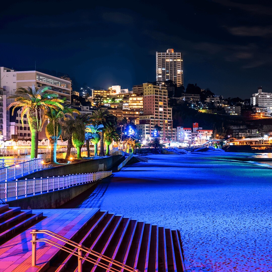 [熱海陽光海灘] 夜間點燈