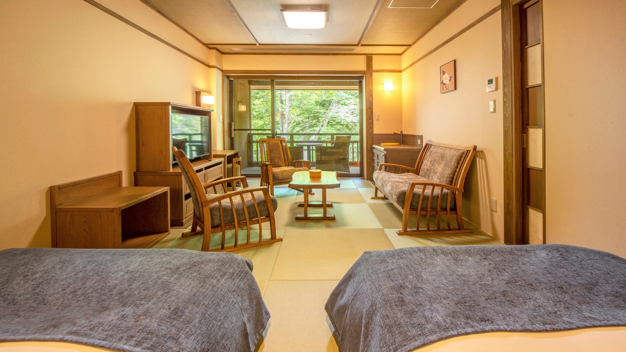 [Separate Twin Room] Located in a separate building from the general guest rooms, the detached room is a special space where you can enjoy the great outdoors away from the hustle and bustle of everyday life.