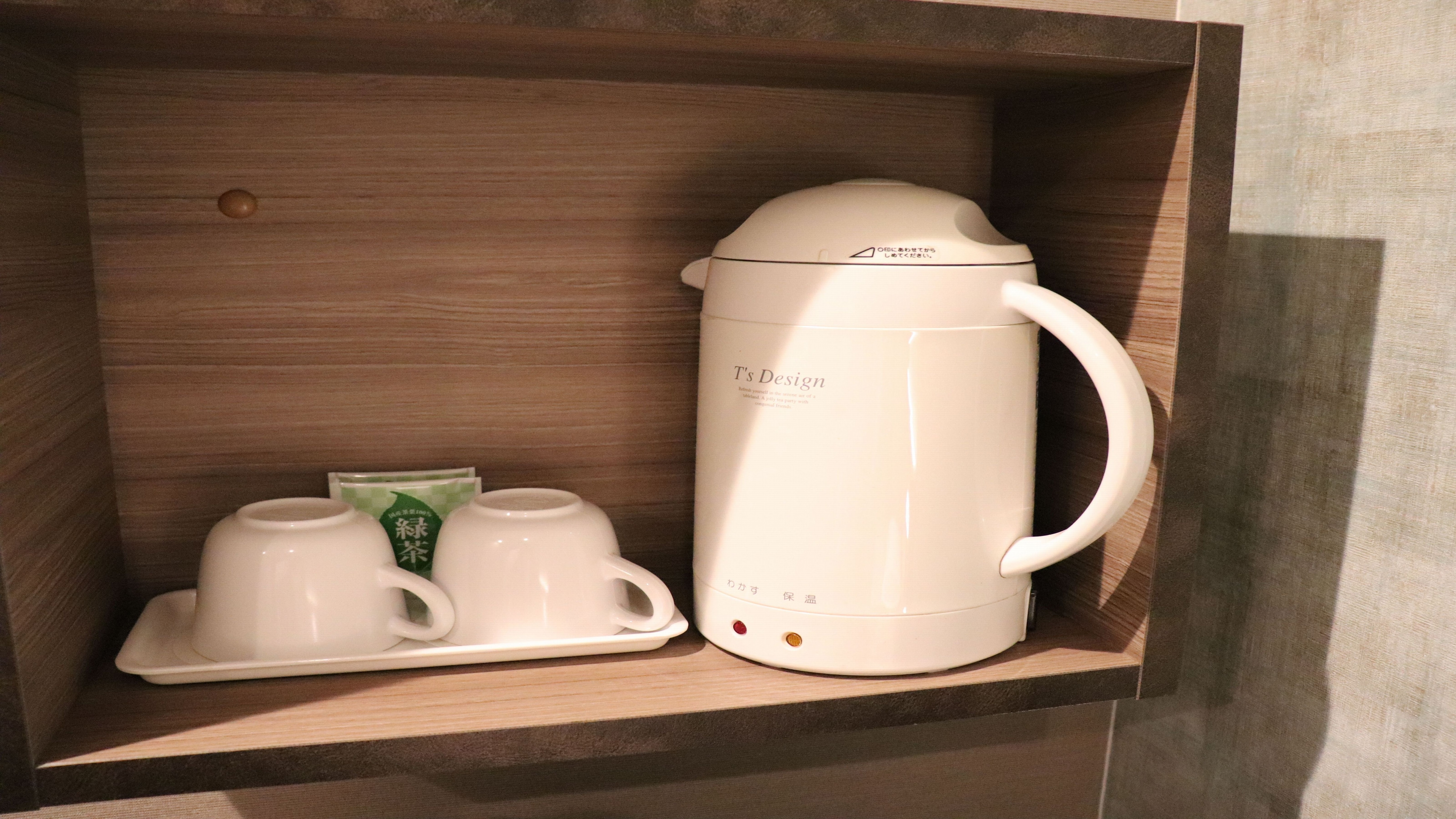 ○Pots and cups in guest rooms○
