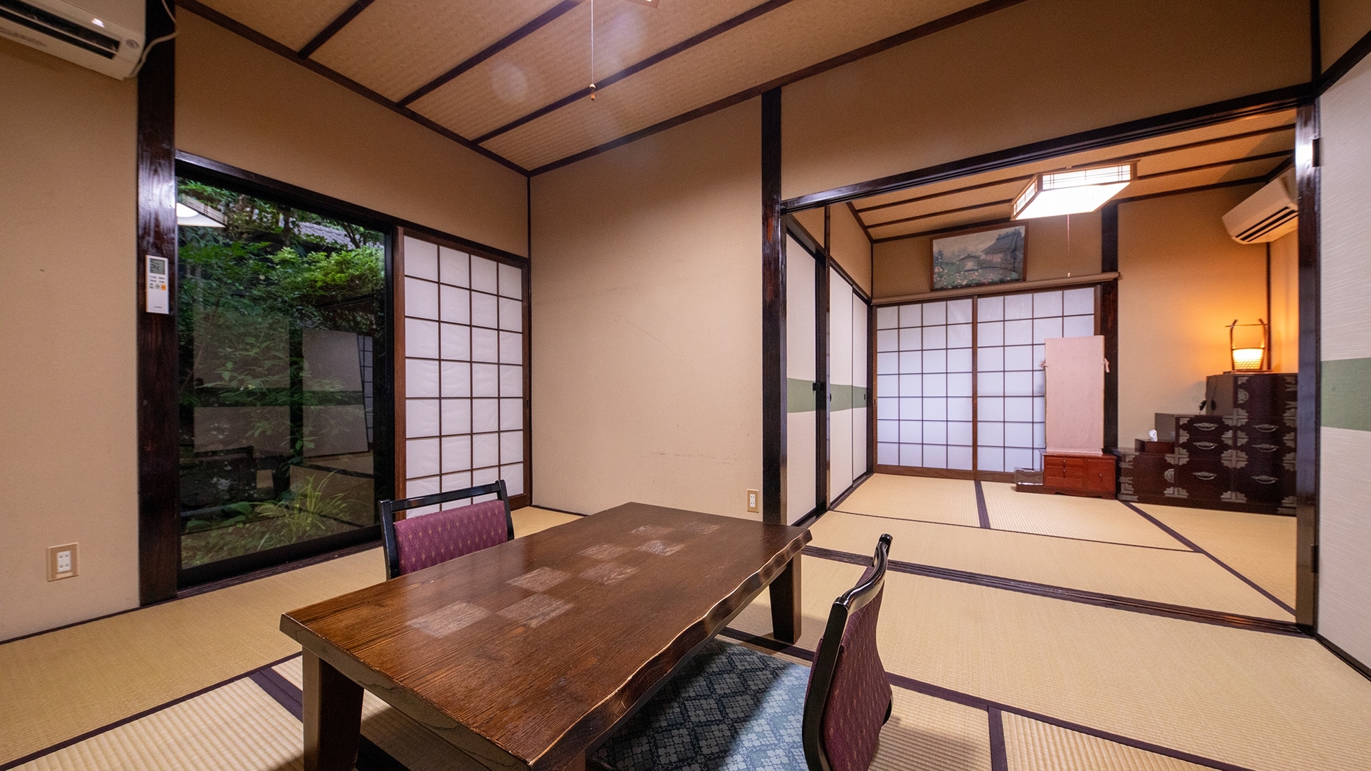 [Ageha] Separate guest room_Japanese-style room 6 tatami mats + 4.5 tatami mats A two-room elegant Japanese space where you can feel the change of the seasons