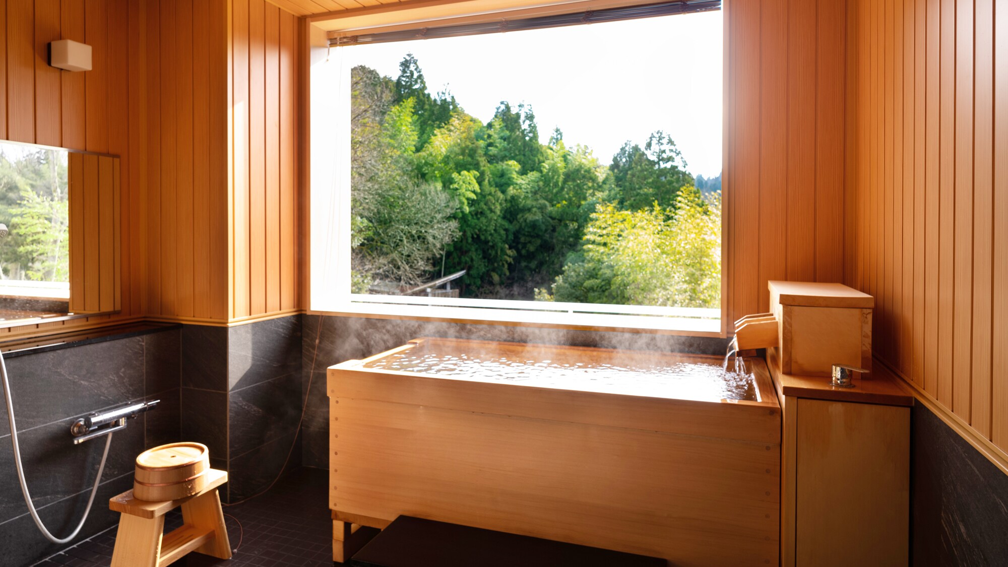 ★【日式雙床房附設天然溫泉檜木露天浴池】禁煙、不可提供客房內用餐★