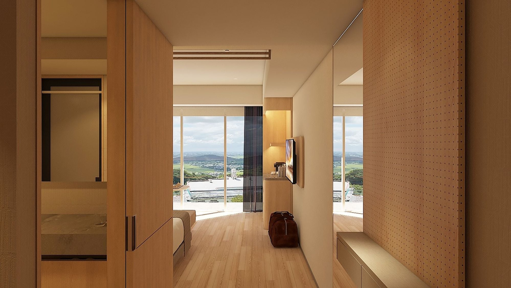 Hollywood Twin Panorama View (with shower booth)