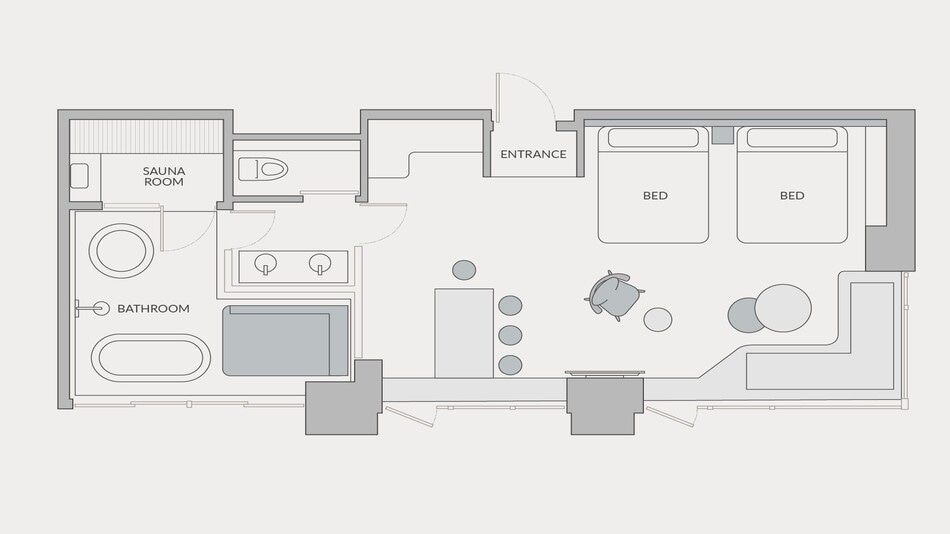 Suite with SAUNAGE