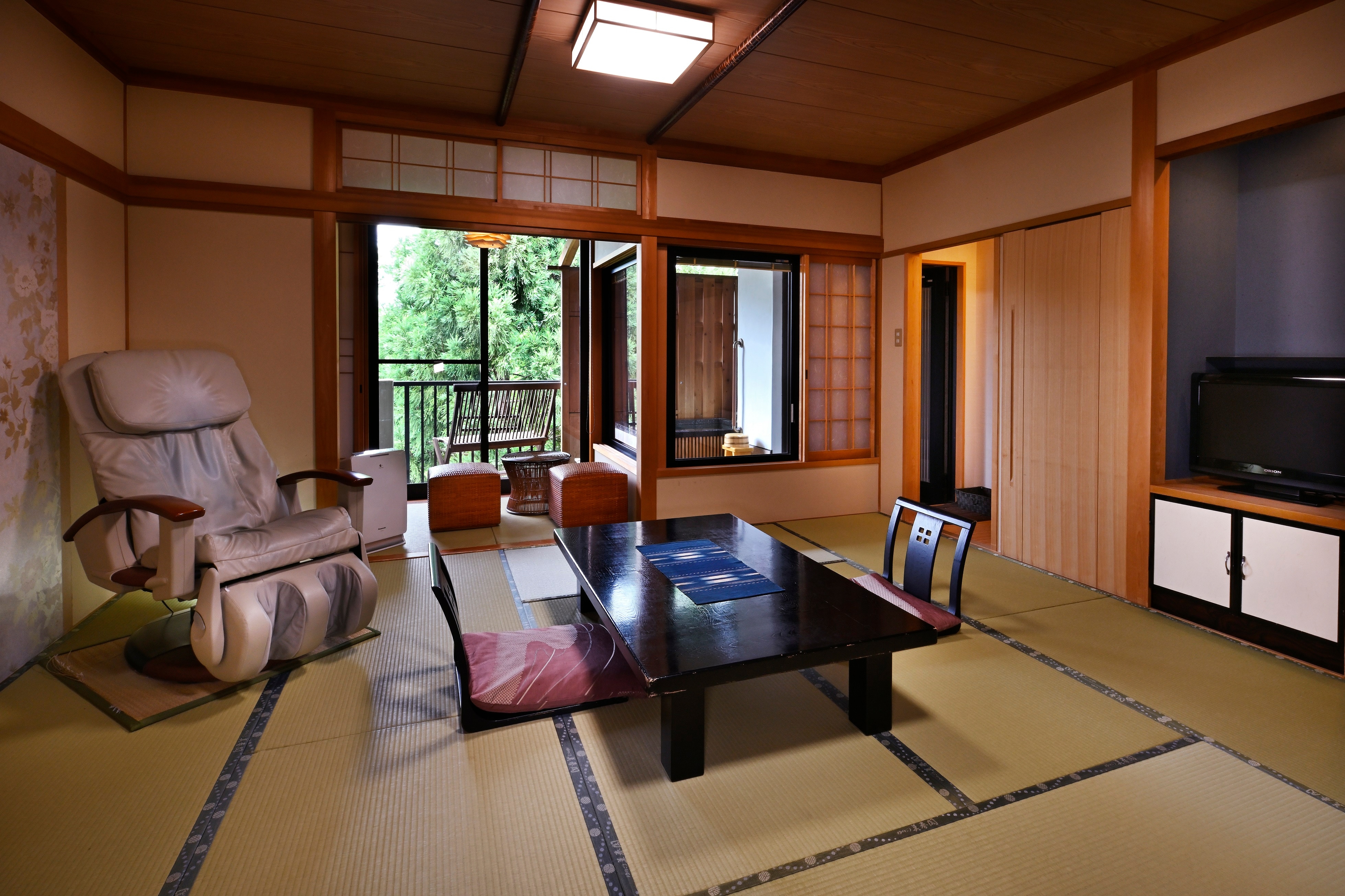 Away, Kangetsutei 2F, guest room with open-air bath "Sora no Oto"