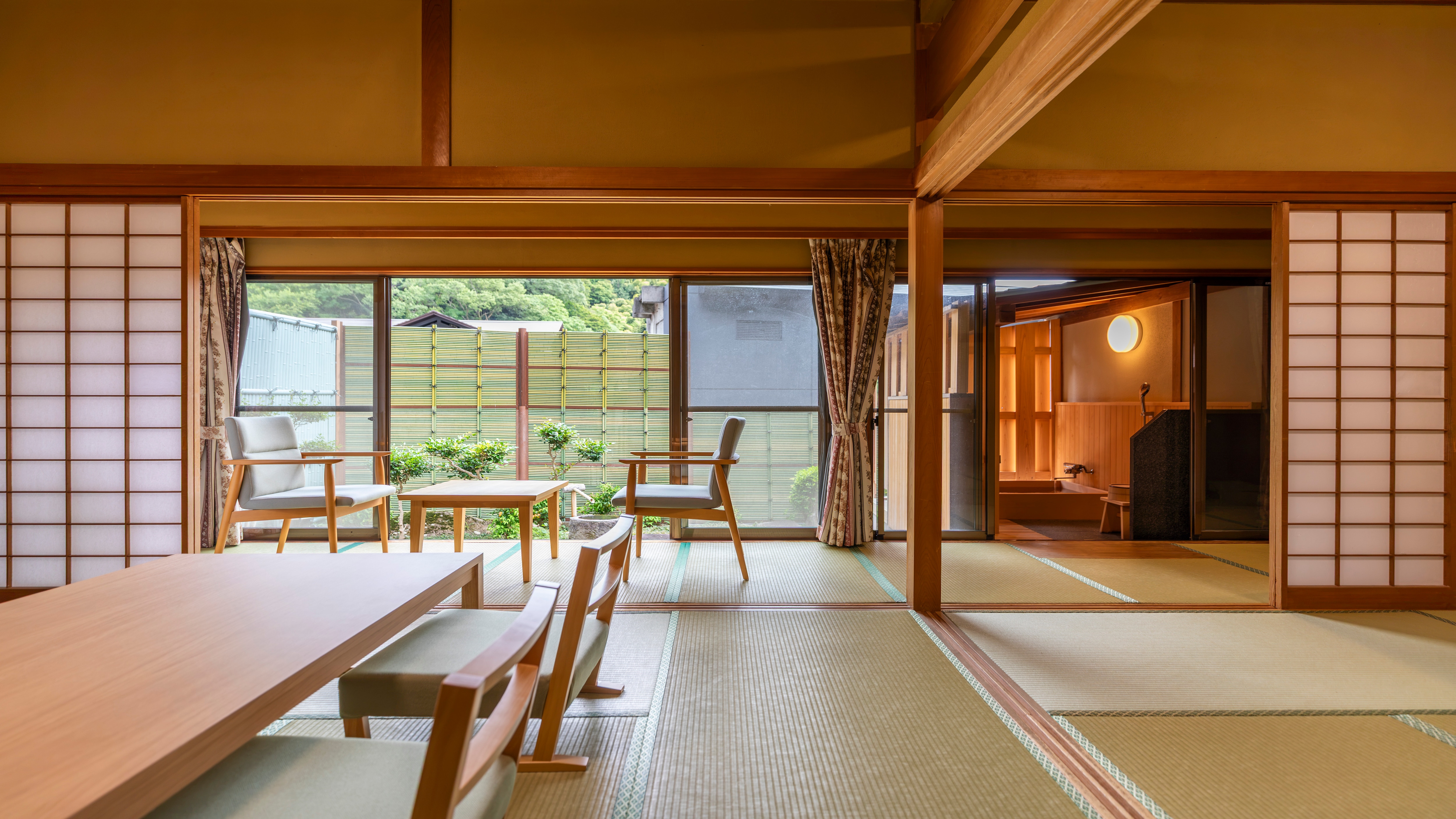 [Special Room] Guest Room with Semi-Open-Air Bath - Two Japanese-Style Rooms - 70㎡