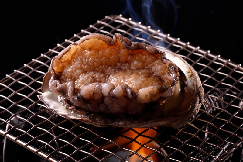 Grilled abalone