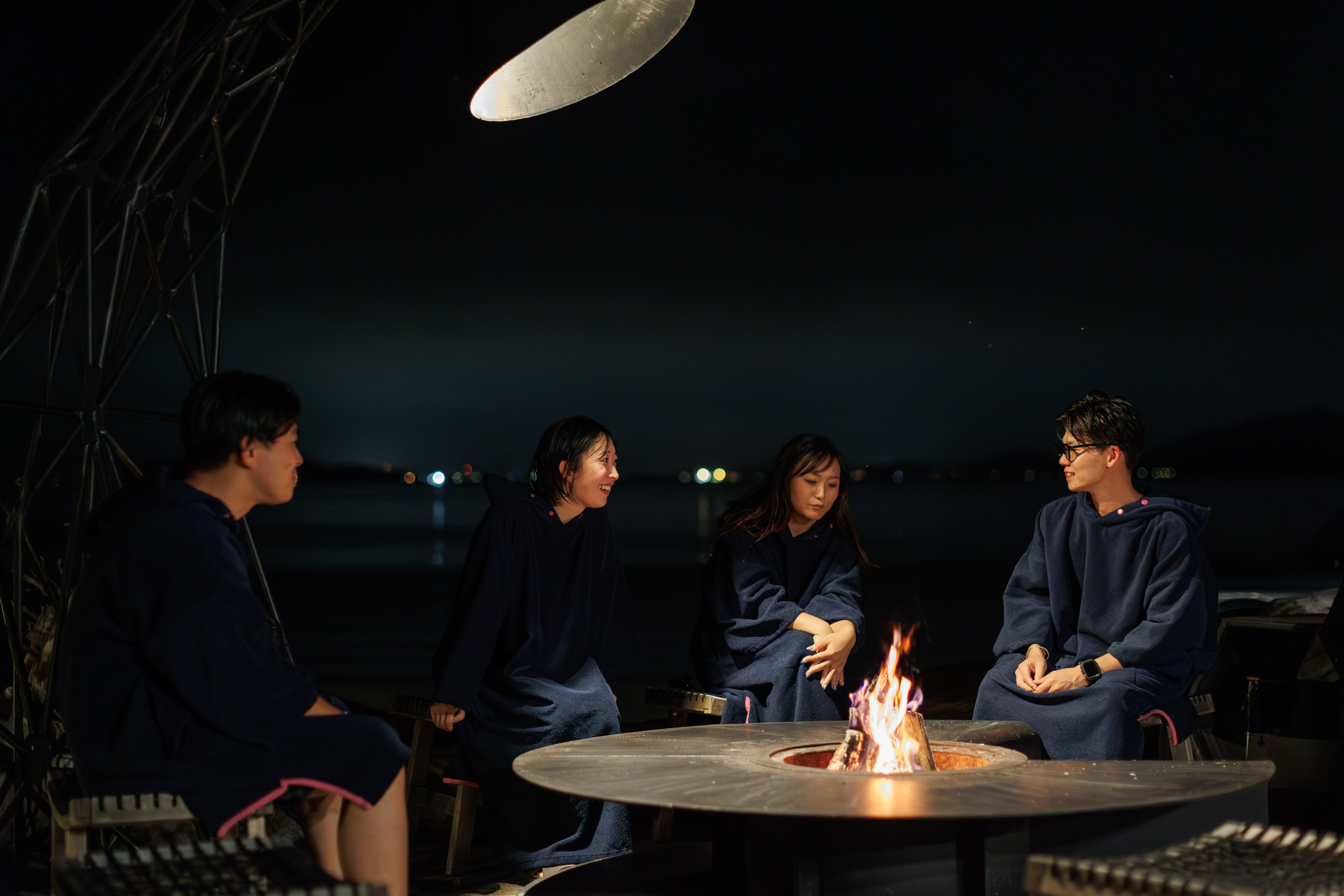 Talk at the bonfire space
