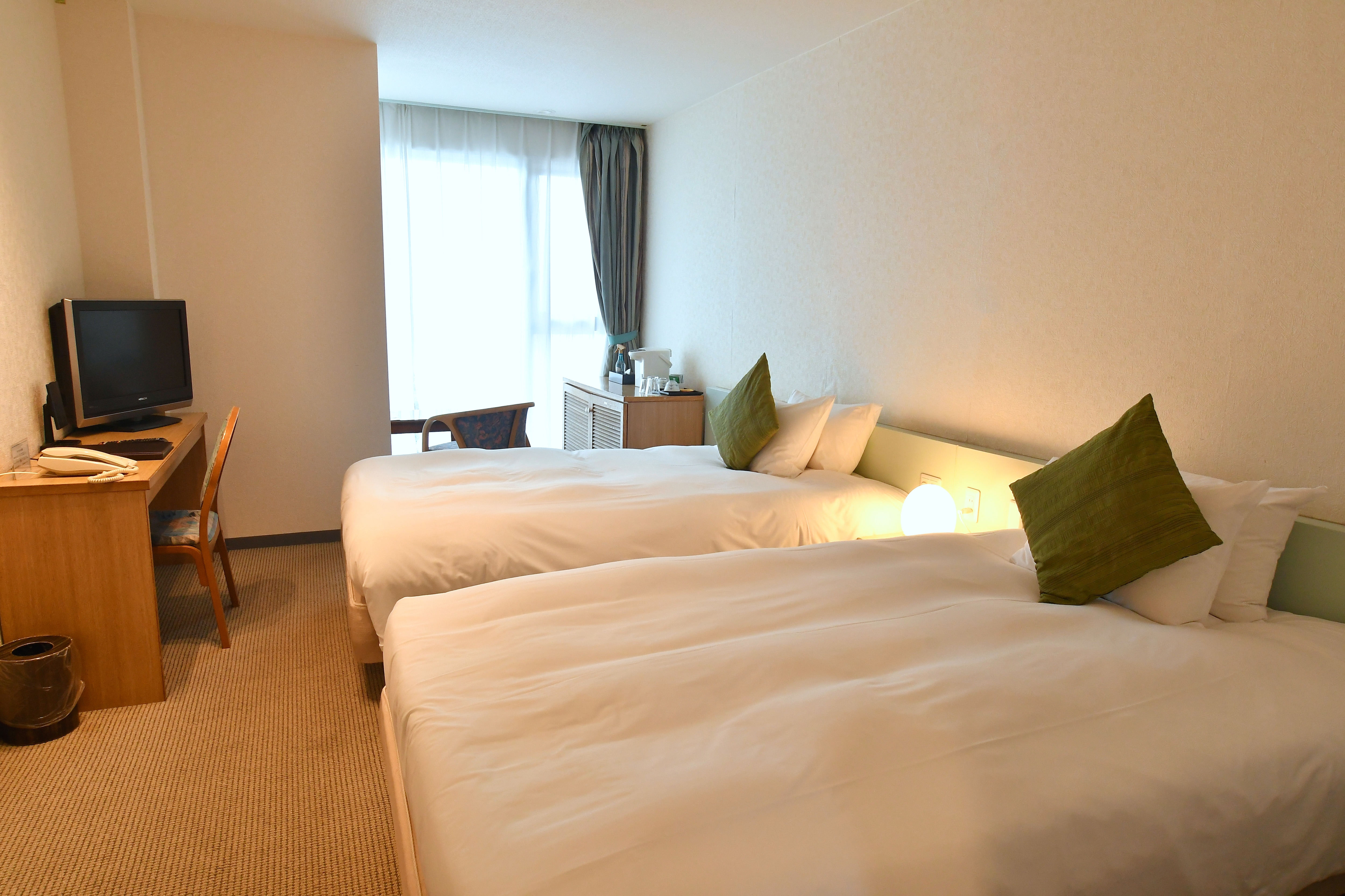 Standard Western-style room (twin) where you can relax and enjoy the view of Inubozaki