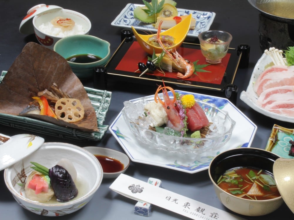 Kaiseki cuisine for dinner (* example)