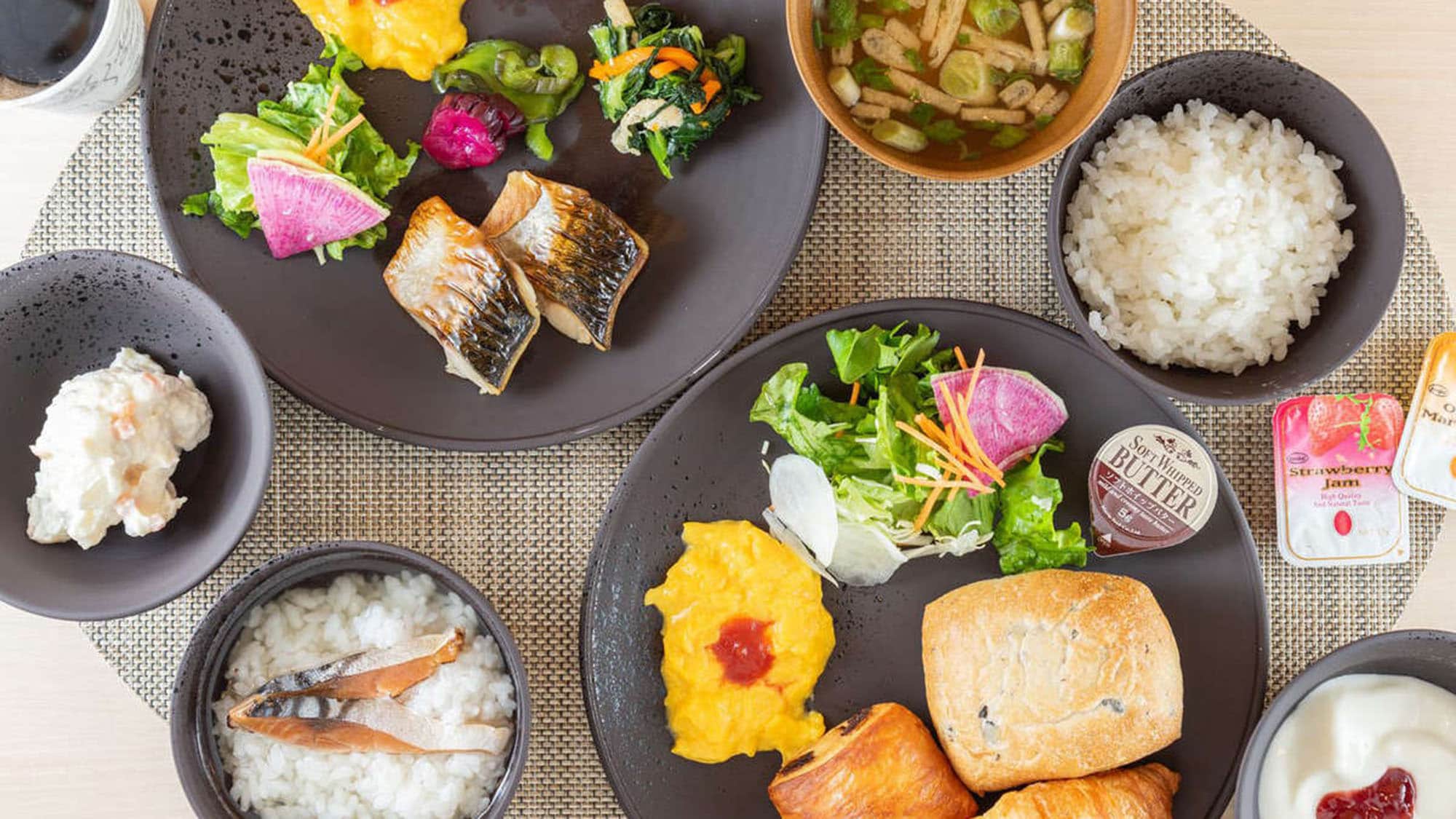 Hình ảnh sắp xếp bữa sáng lành mạnh