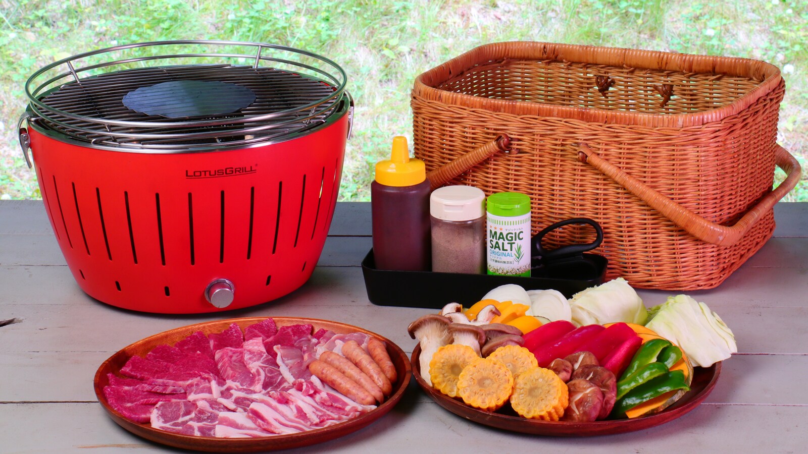 [BBQ] Enjoy "Mori BBQ" on the open terrace.