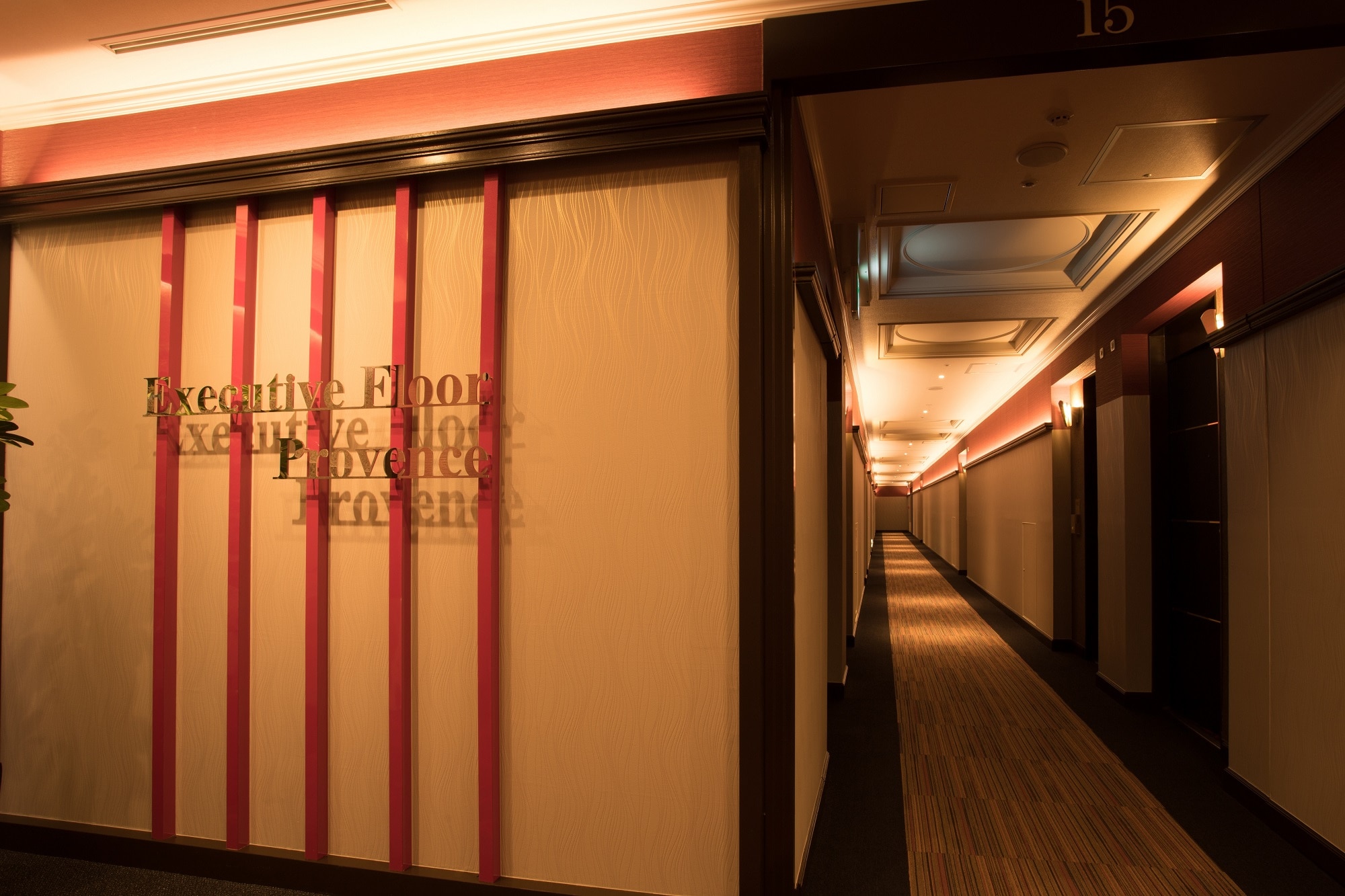 Executive floor corridor
