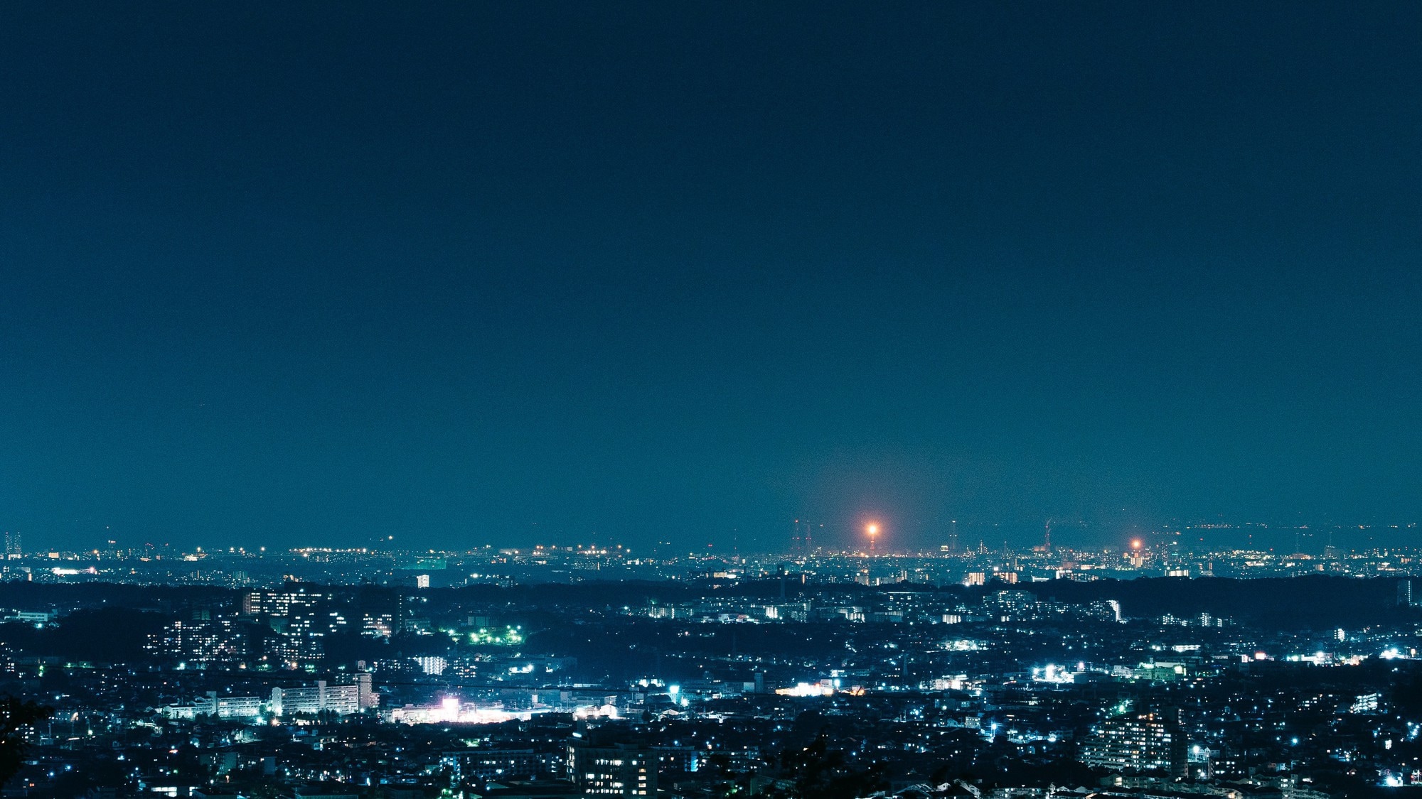 Night view from the observation deck