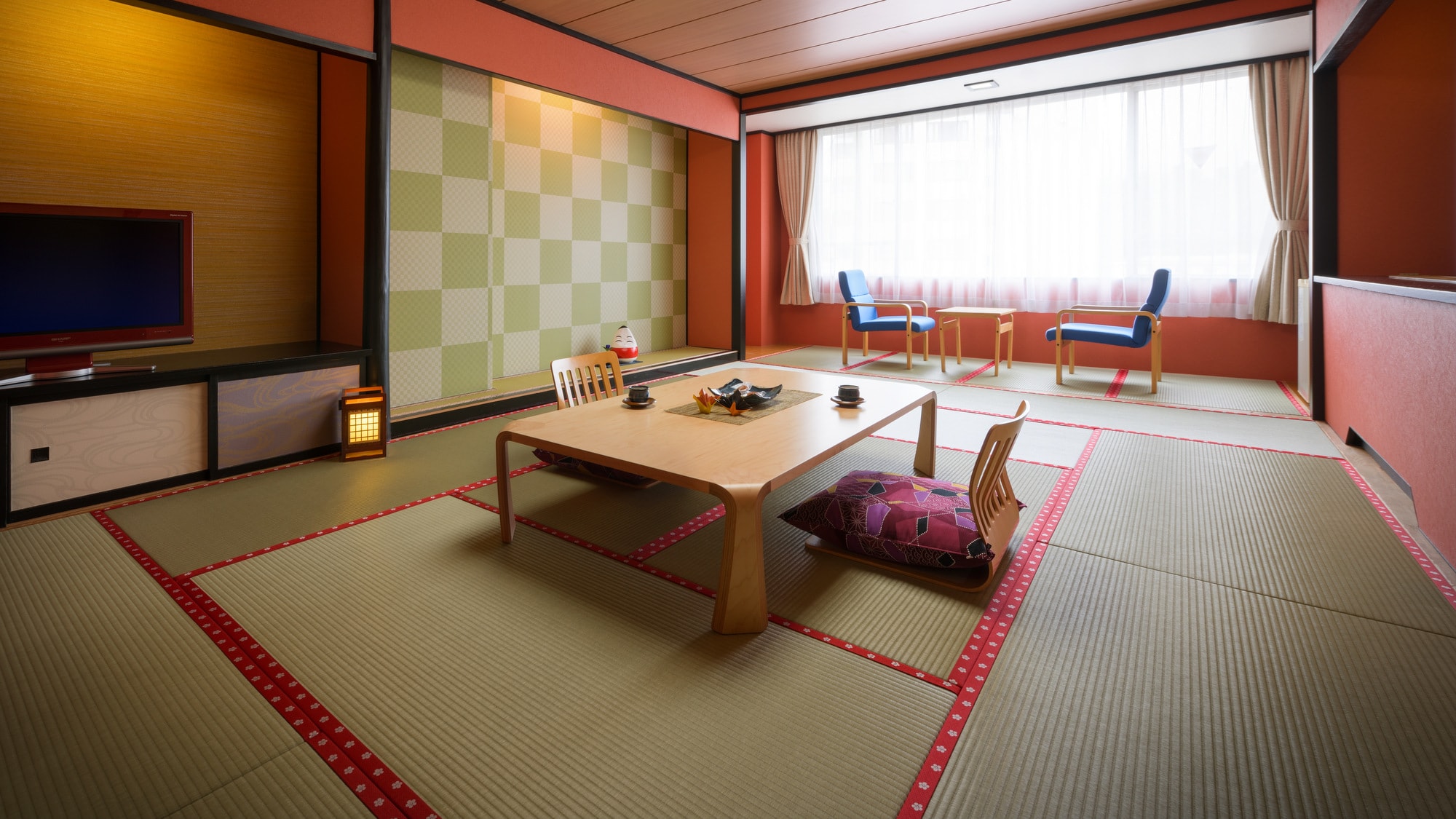 [Example of guest room] Hot spring town side. You can spend a quiet and relaxing time
