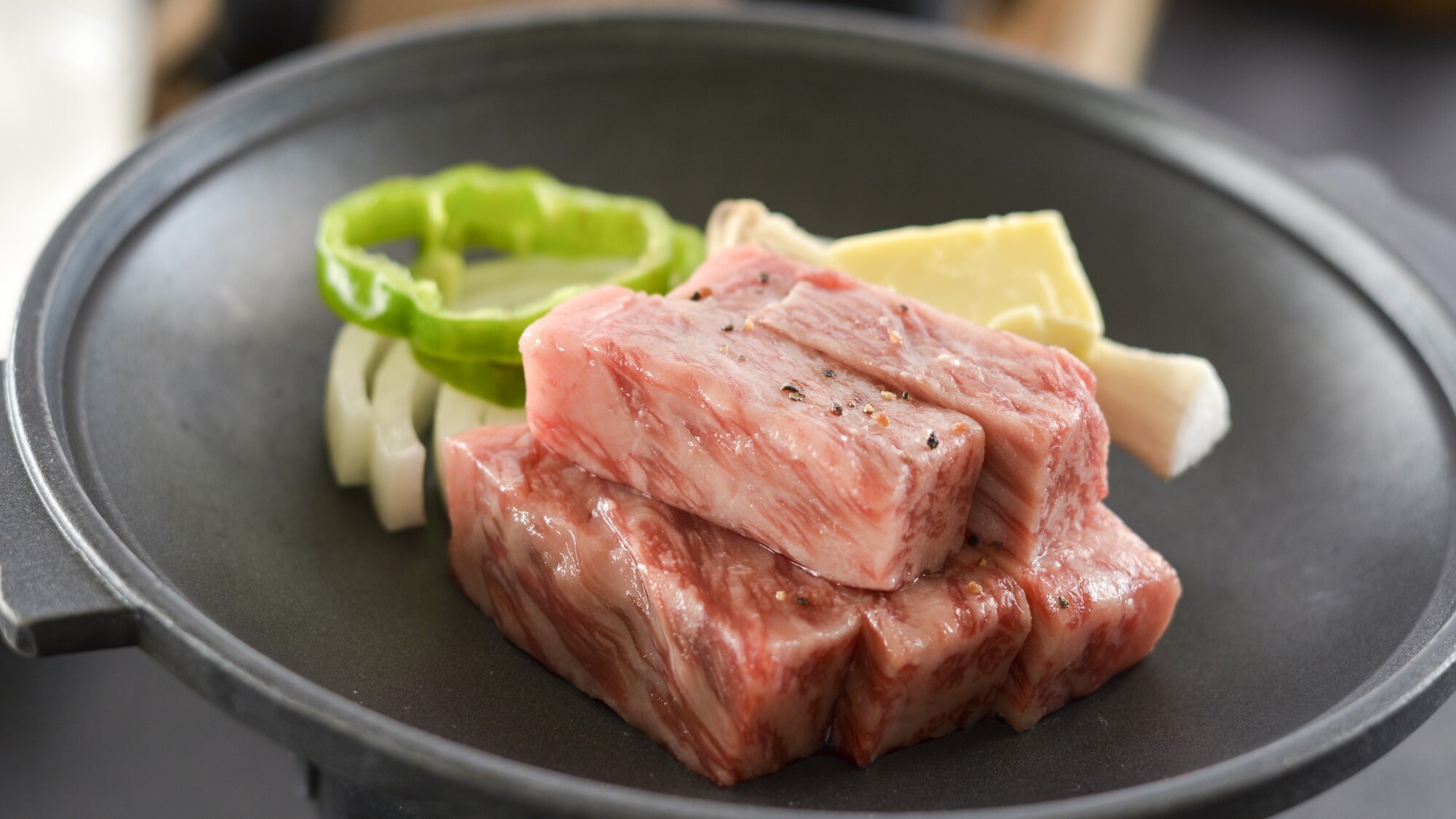 The popular Wagyu steak has a melt-in-your-mouth juicy texture