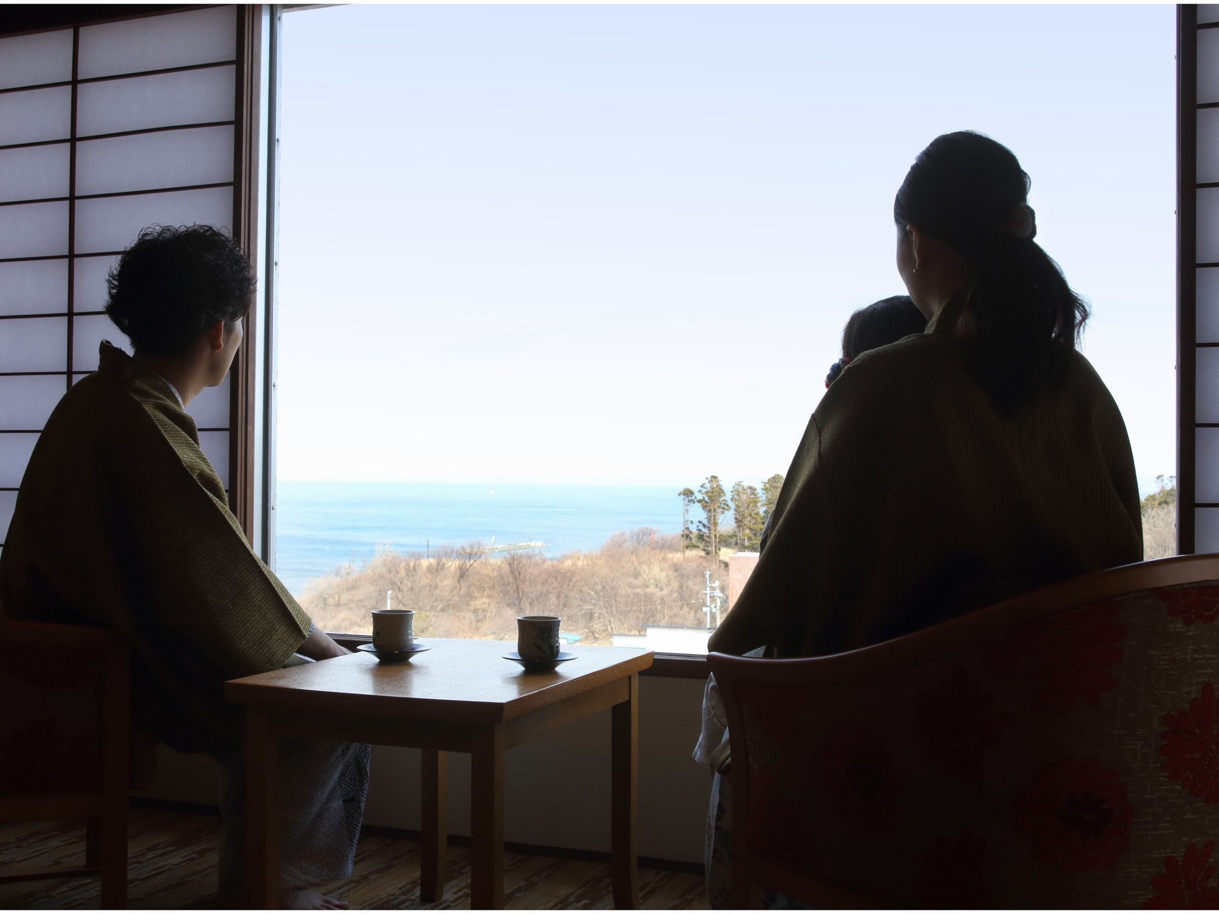 Kamar bergaya Jepang Pemandangan dari tepi laut (non-merokok)