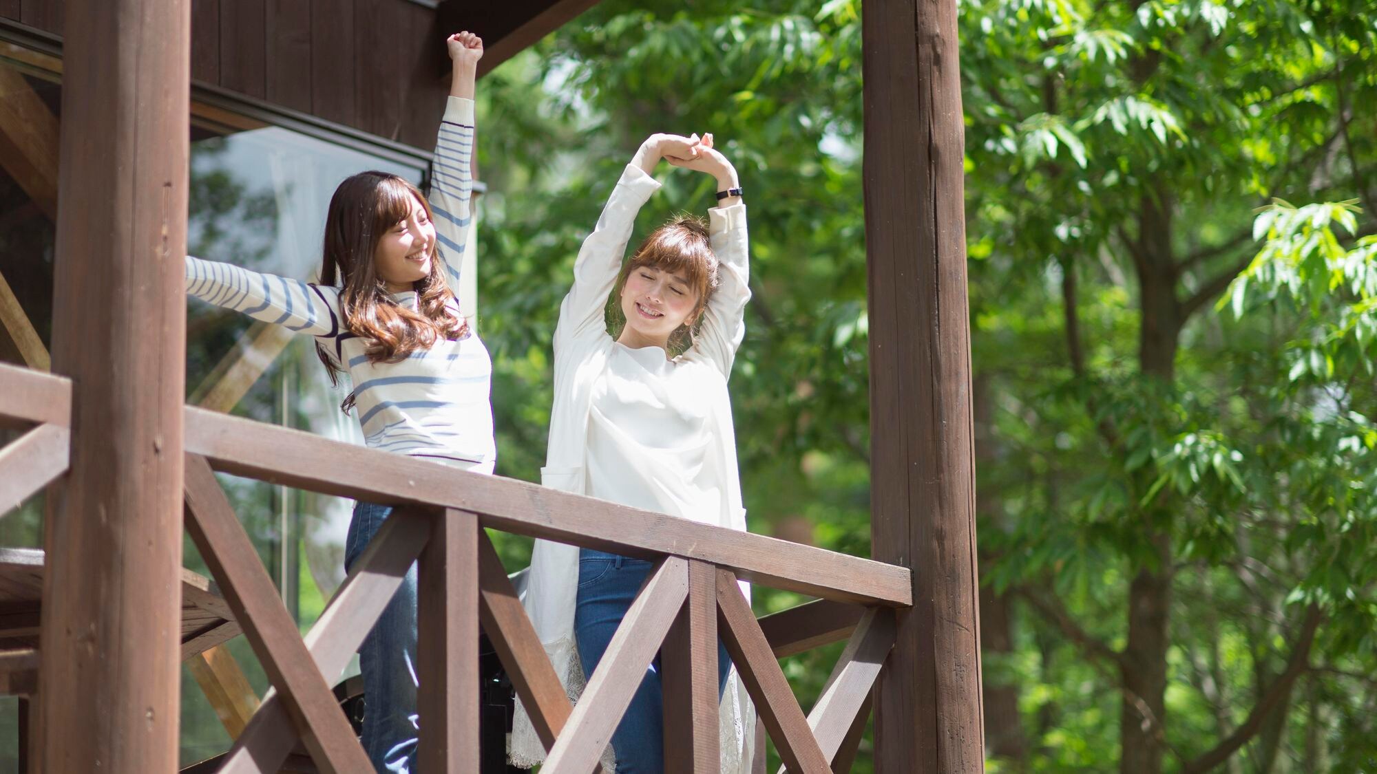 Image of a cottage with a terrace