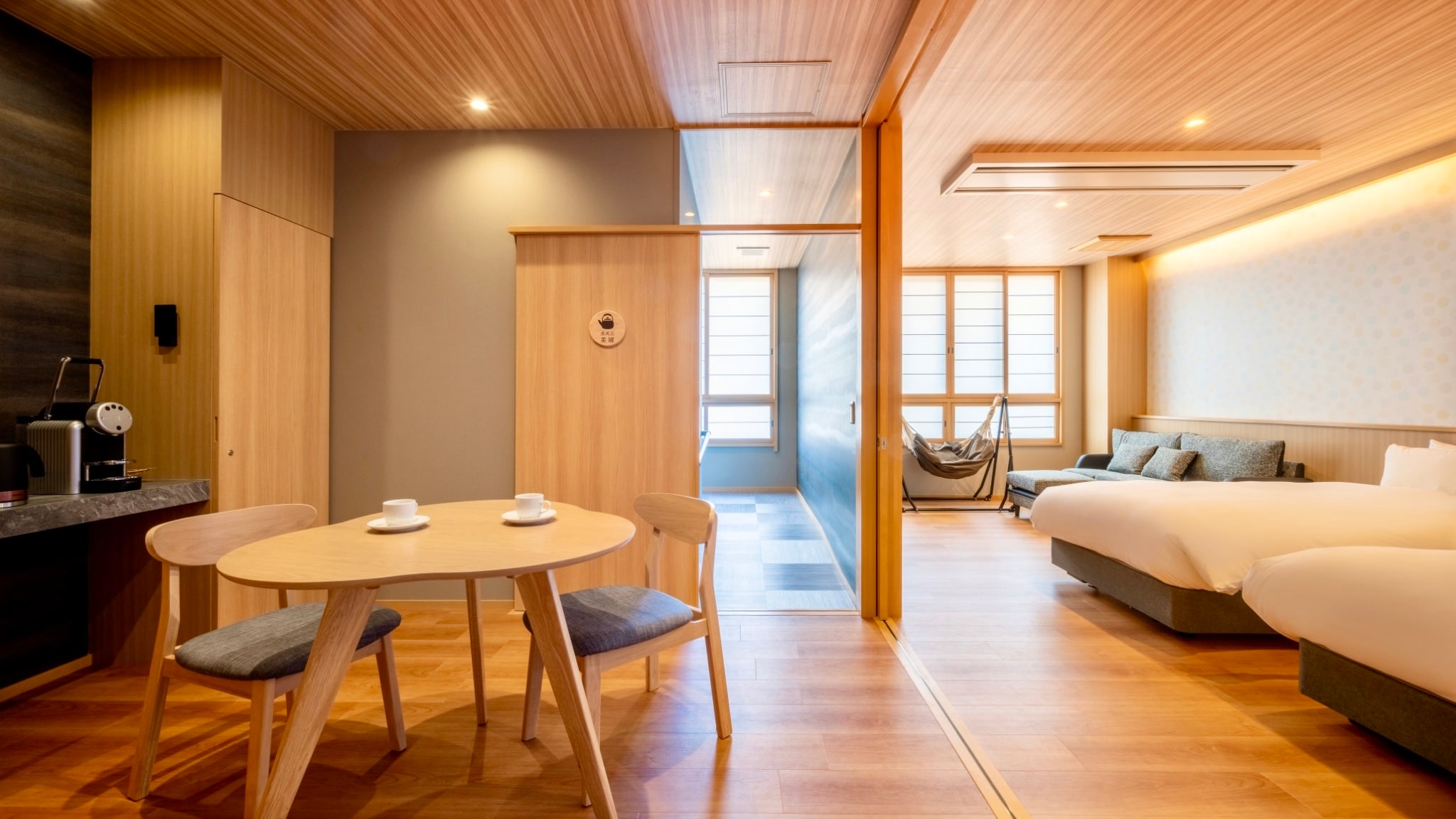 [无障碍甜蜜双床房] 附蒸汽桑拿/禁烟