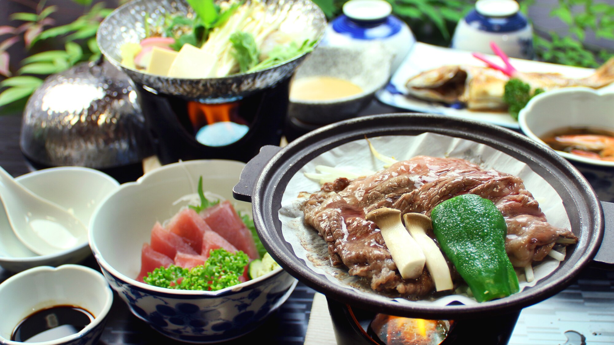 An example of a standard kaiseki meal
