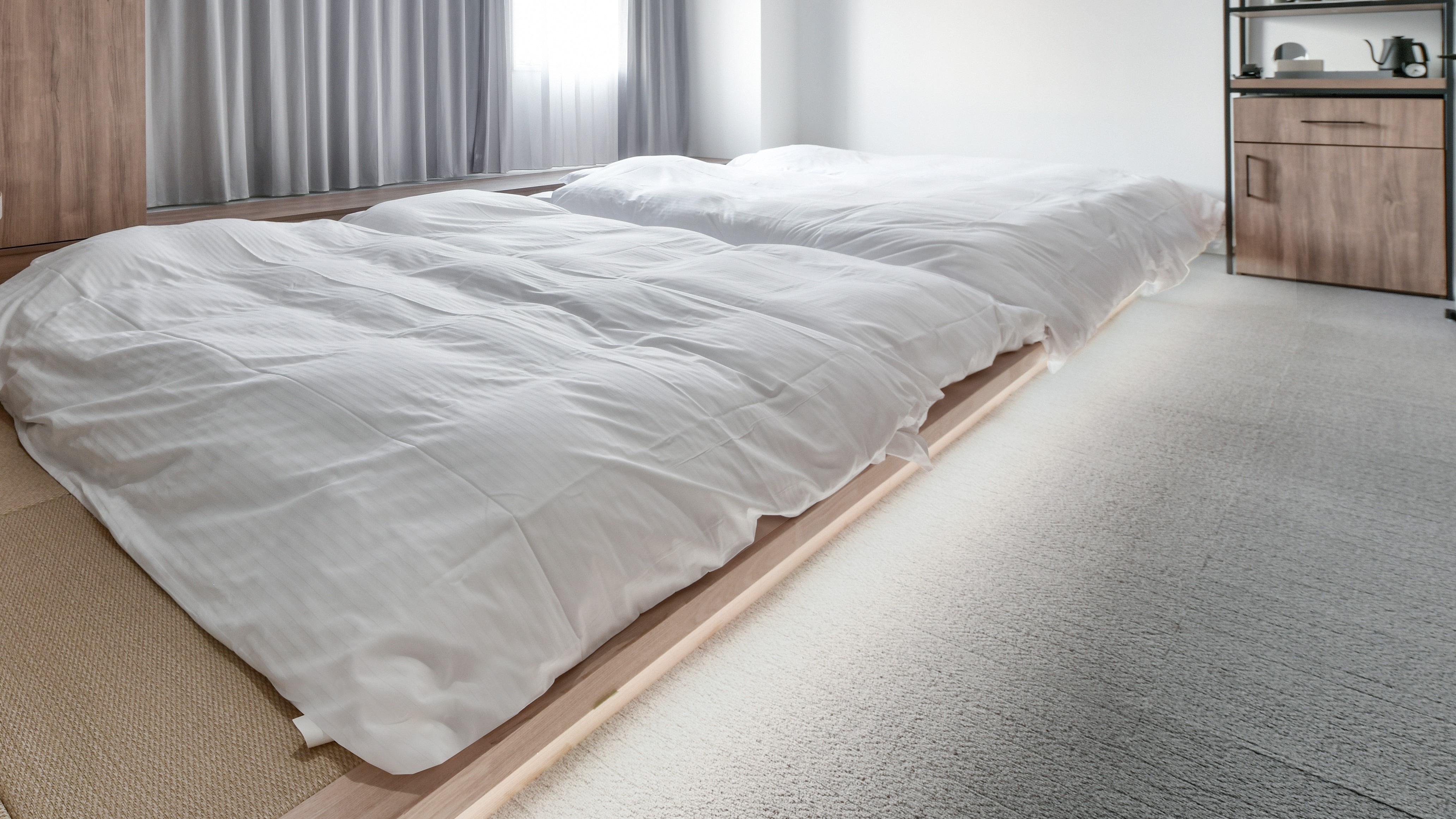 [Kamar Twin Premier] 2 tempat tidur 140 cm, 2 tempat tidur 90 cm Kamar nyaman bergaya Jepang