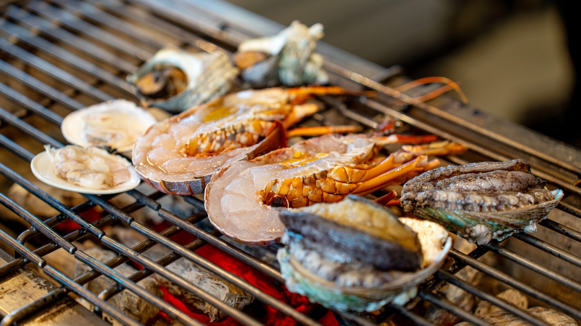 【조식 일례】 요리사 엄선의 해산물을 사용한 하프 뷔페입니다.