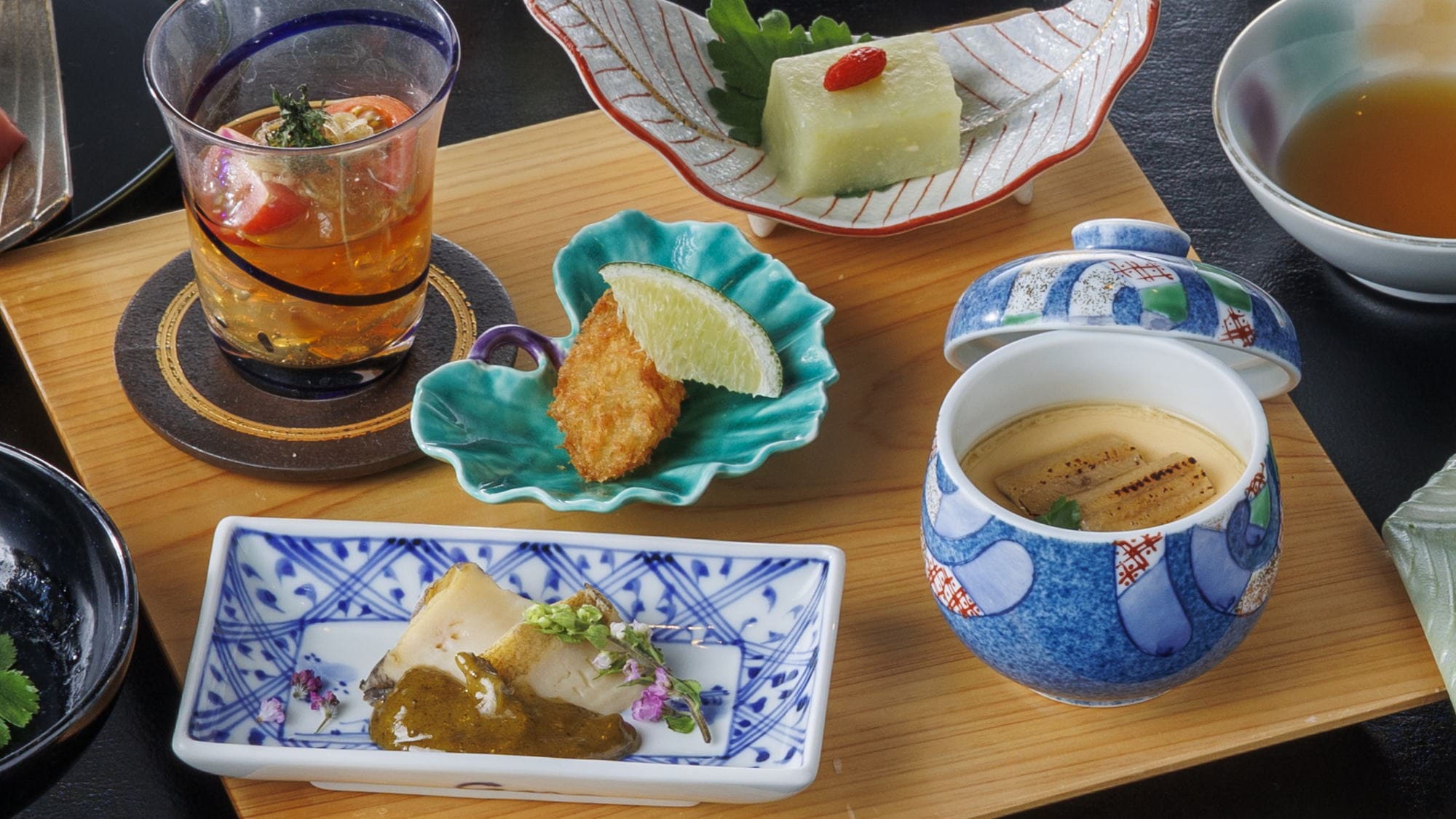 夏季創意日本料理：開胃菜和五道菜