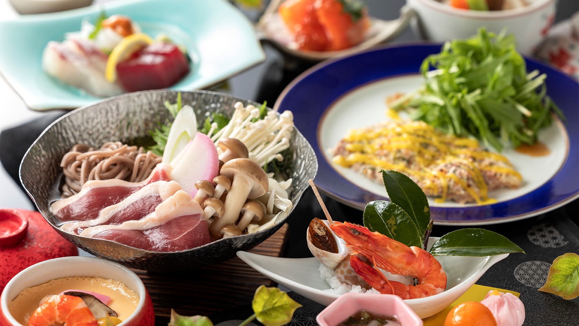 [Dinner example] Unzen Colorful Kaiseki Course *Image (may change depending on the season)
