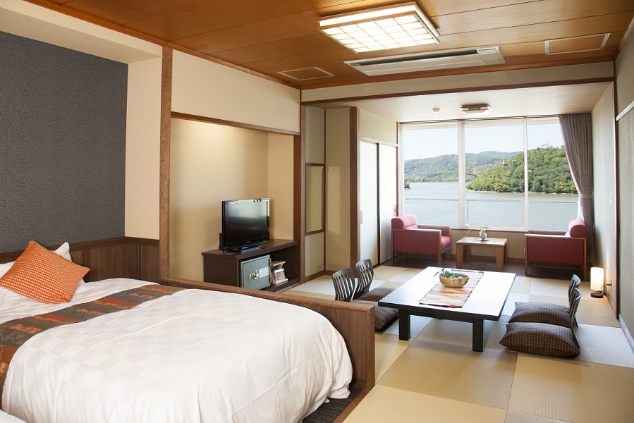 Sisi danau 12 tatami Tempat tidur Jepang bebas rokok