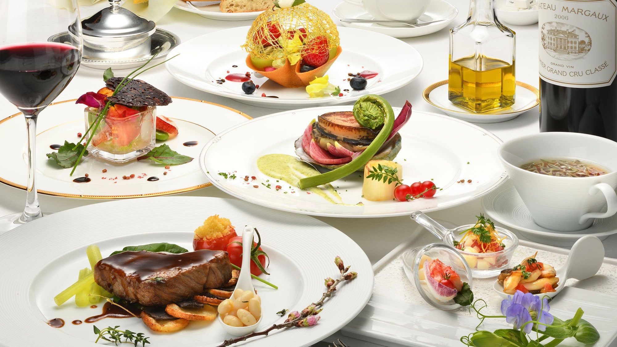 [Premium French] A classic French full course meal made with an abundance of high-quality ingredients. (Example)